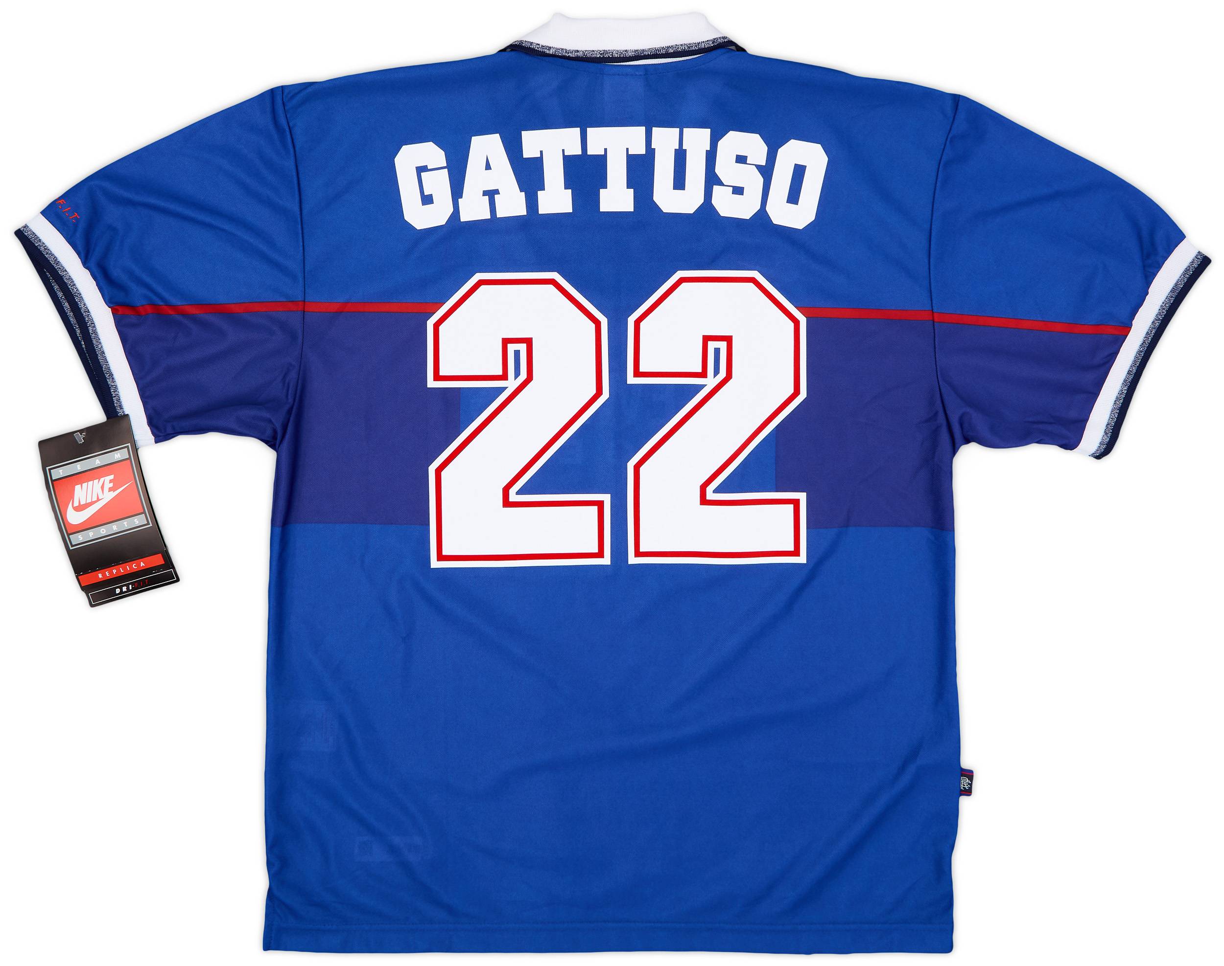 1997-99 Rangers Home Shirt Gattuso #22 (L)