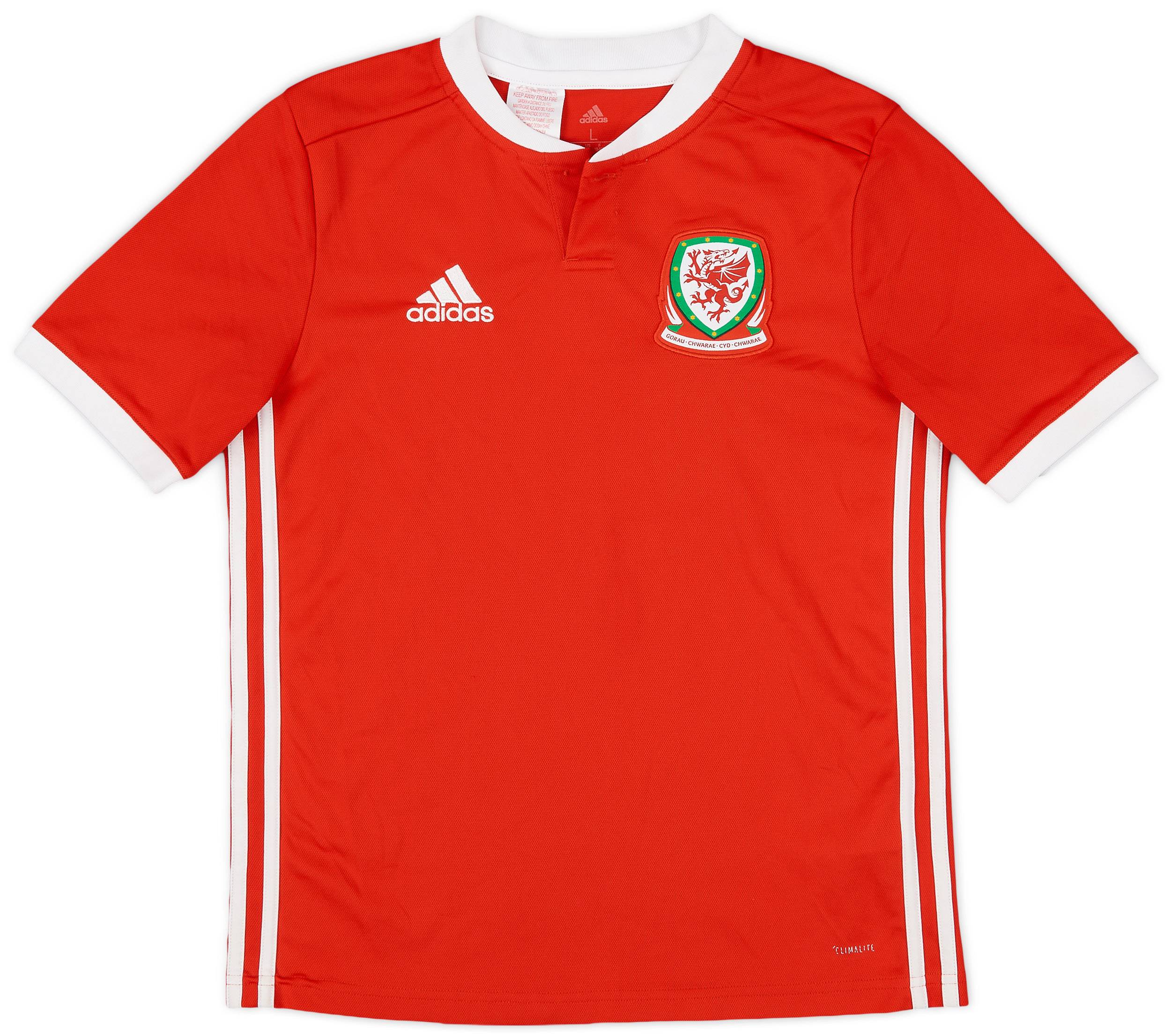 2018-19 Wales Home Shirt - 7/10 - (L.Boys)