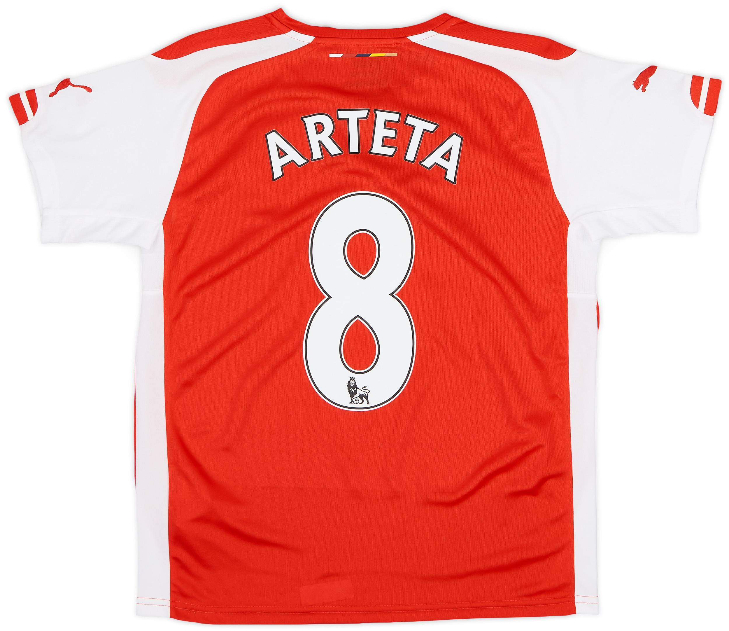 2014-15 Arsenal Home Shirt Arteta #8 (XL.Boys)