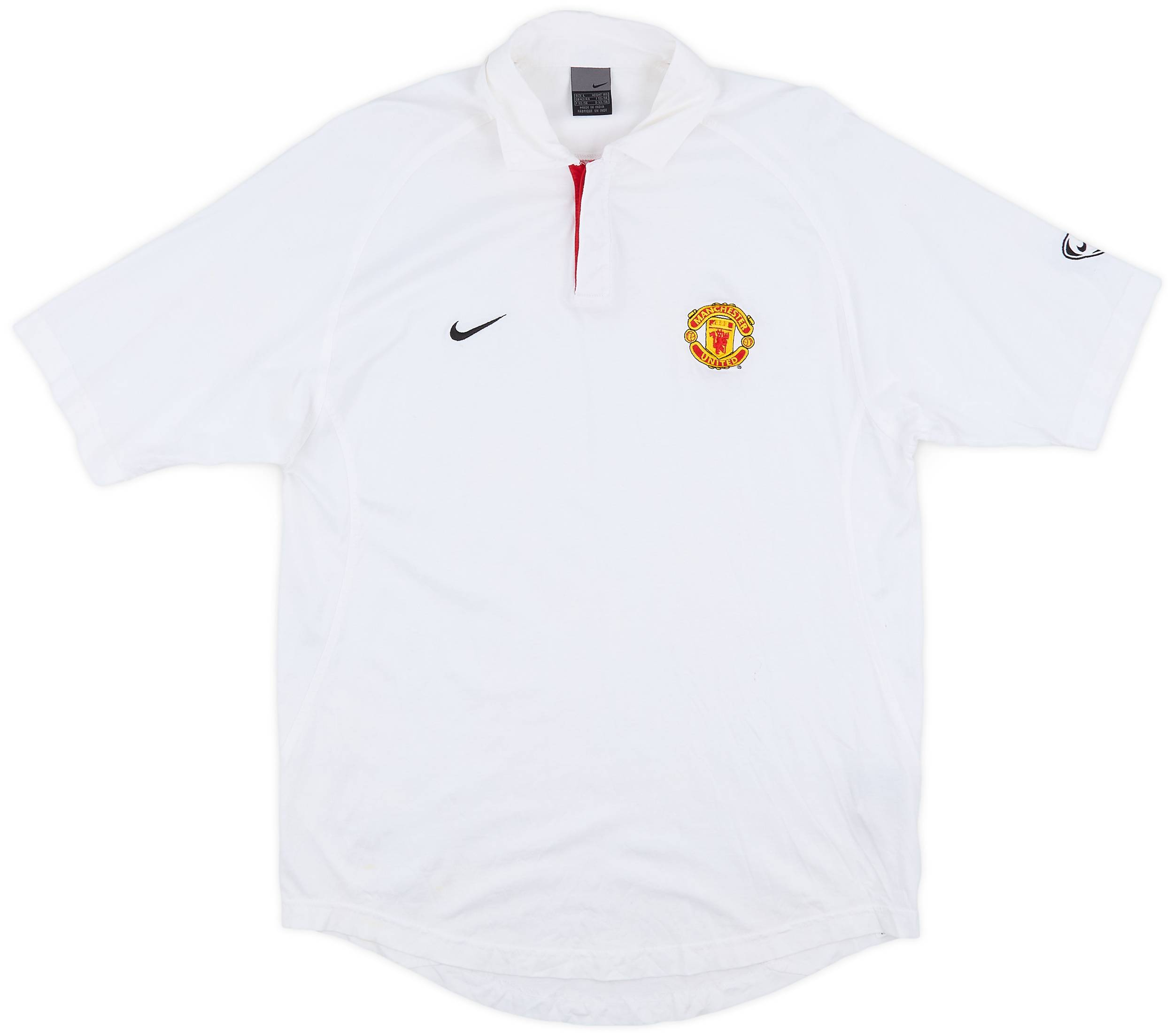 2003-04 Manchester United Nike Polo Shirt - 8/10 - (L)