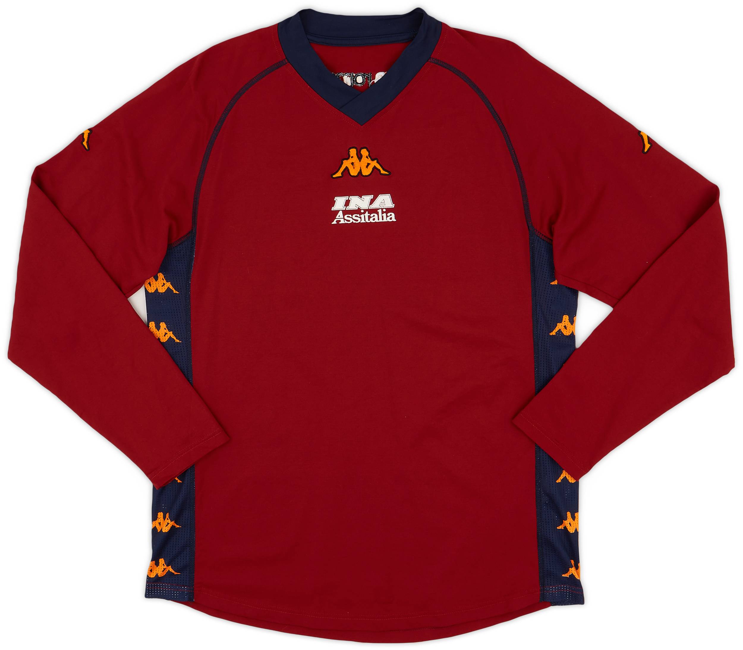 2001-02 Roma Kappa Training L/S Shirt - 8/10 - (S)