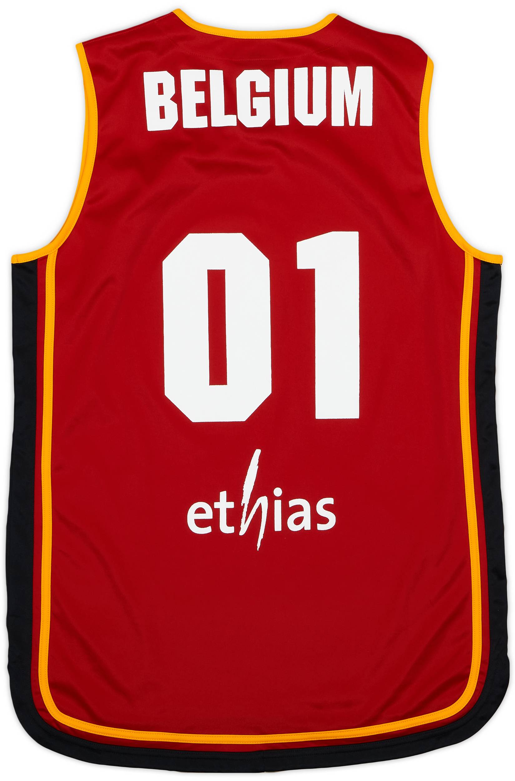 2008-09 Belgium #01 Spalding Home Jersey - 8/10 - (M)