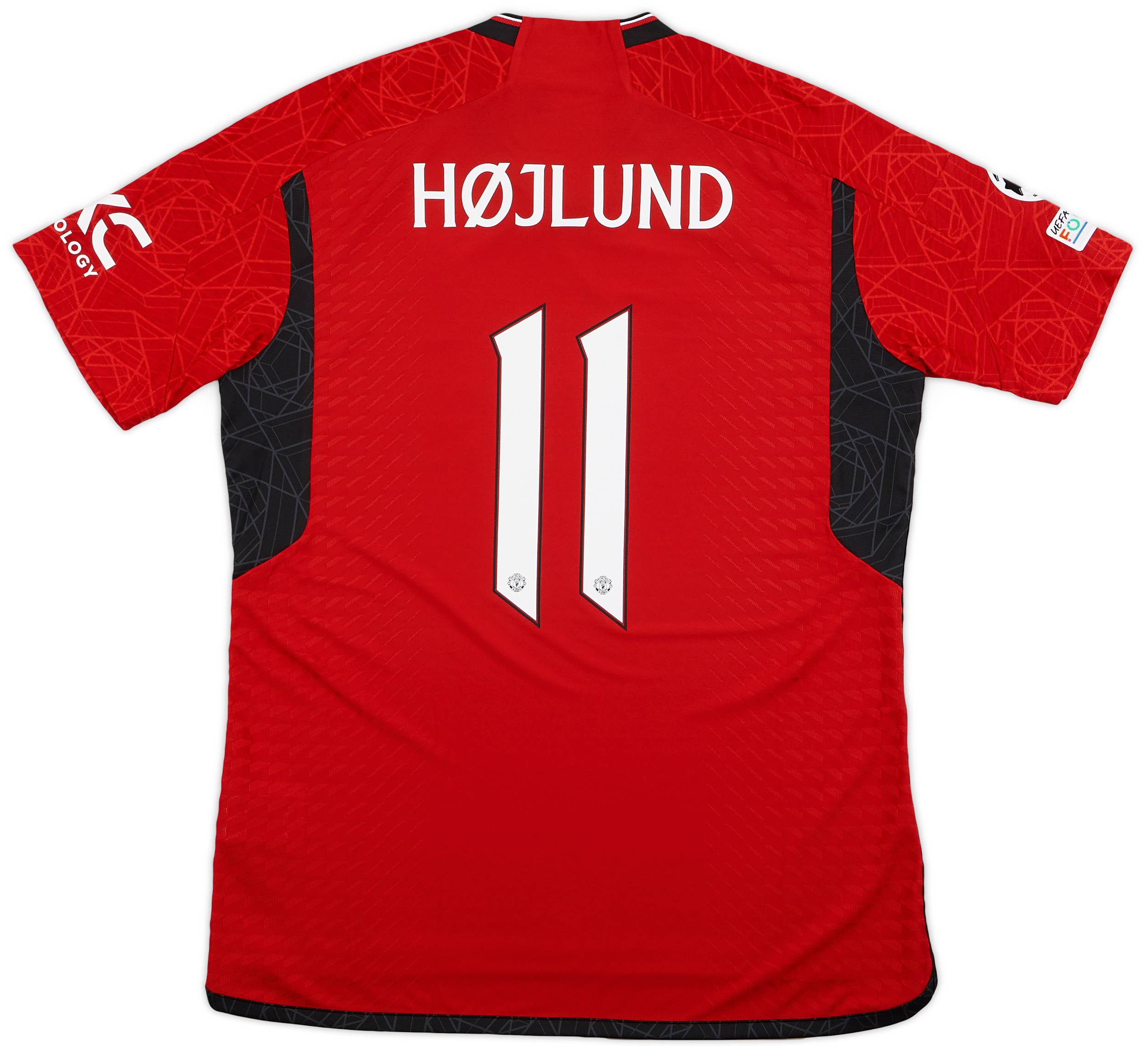 2023-24 Manchester United Authentic Home Shirt Højlund #11 (L)