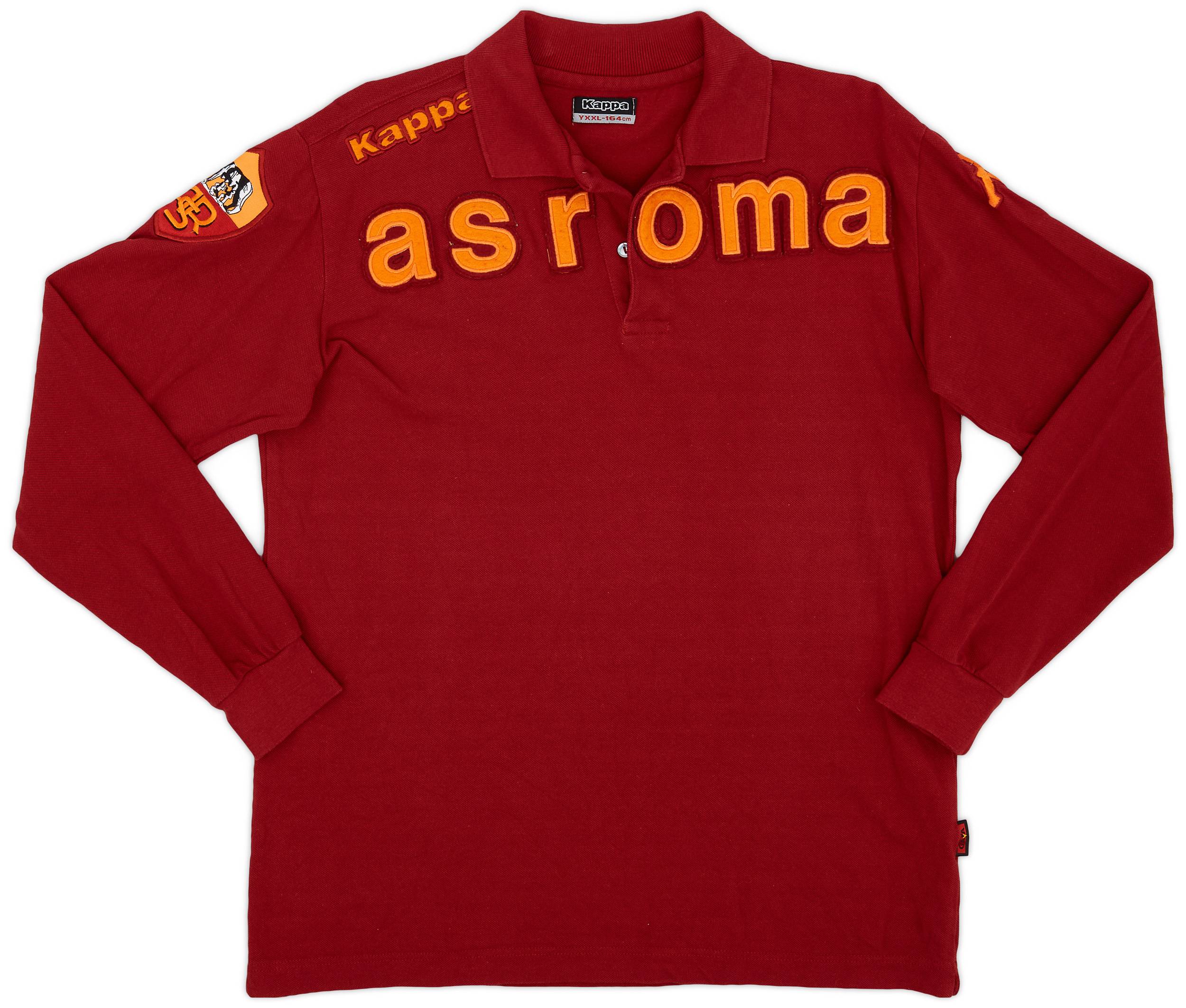 2009 10 Roma Kappa Polo L S Shirt 8 10 XL.Boys