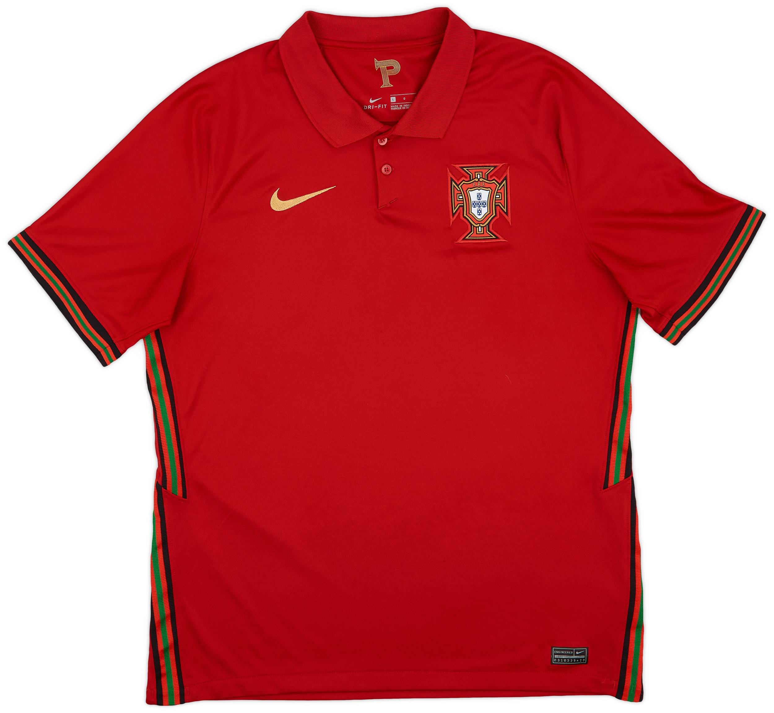 2020-21 Portugal Home Shirt - 9/10 - (L)