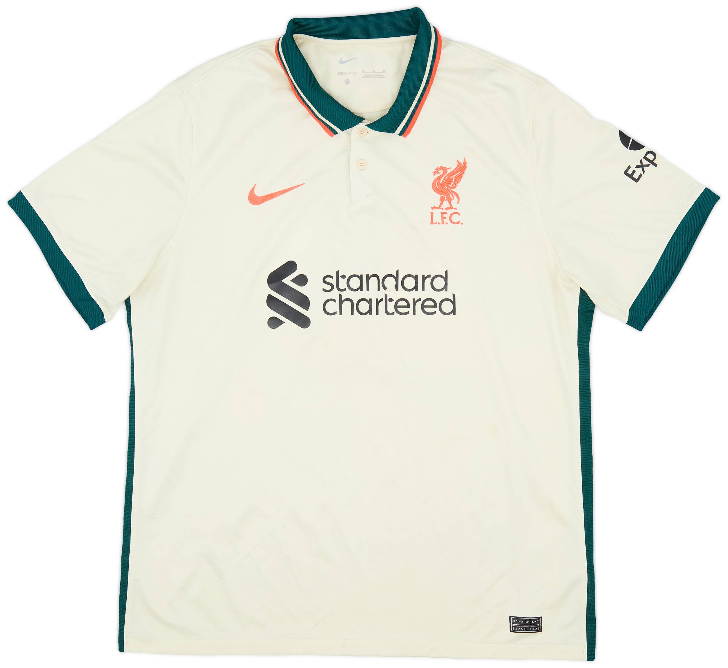 2021-22 Liverpool Away Shirt - 7/10 - (XL)
