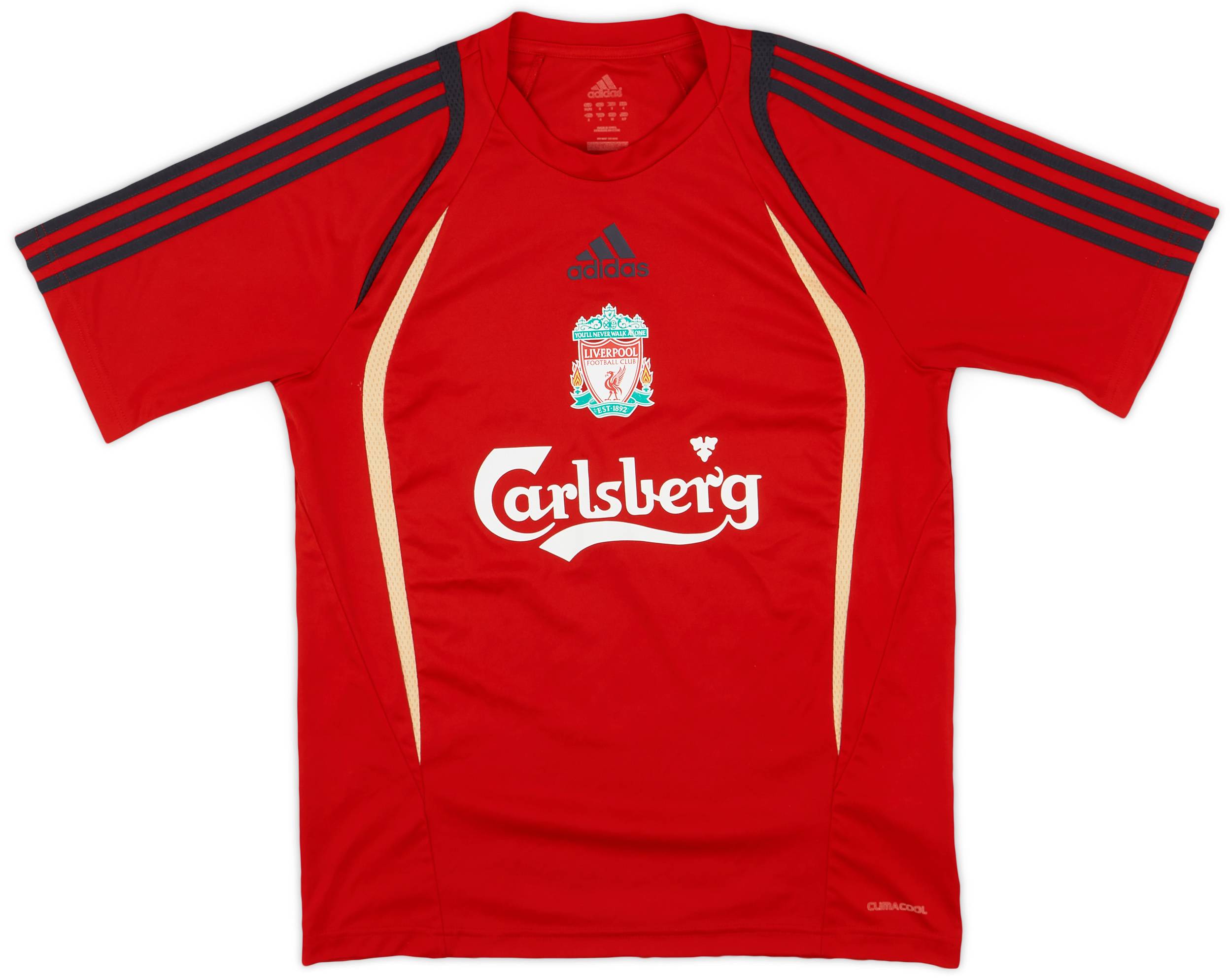 2009-10 Liverpool adidas Training Shirt - 8/10 - (S)