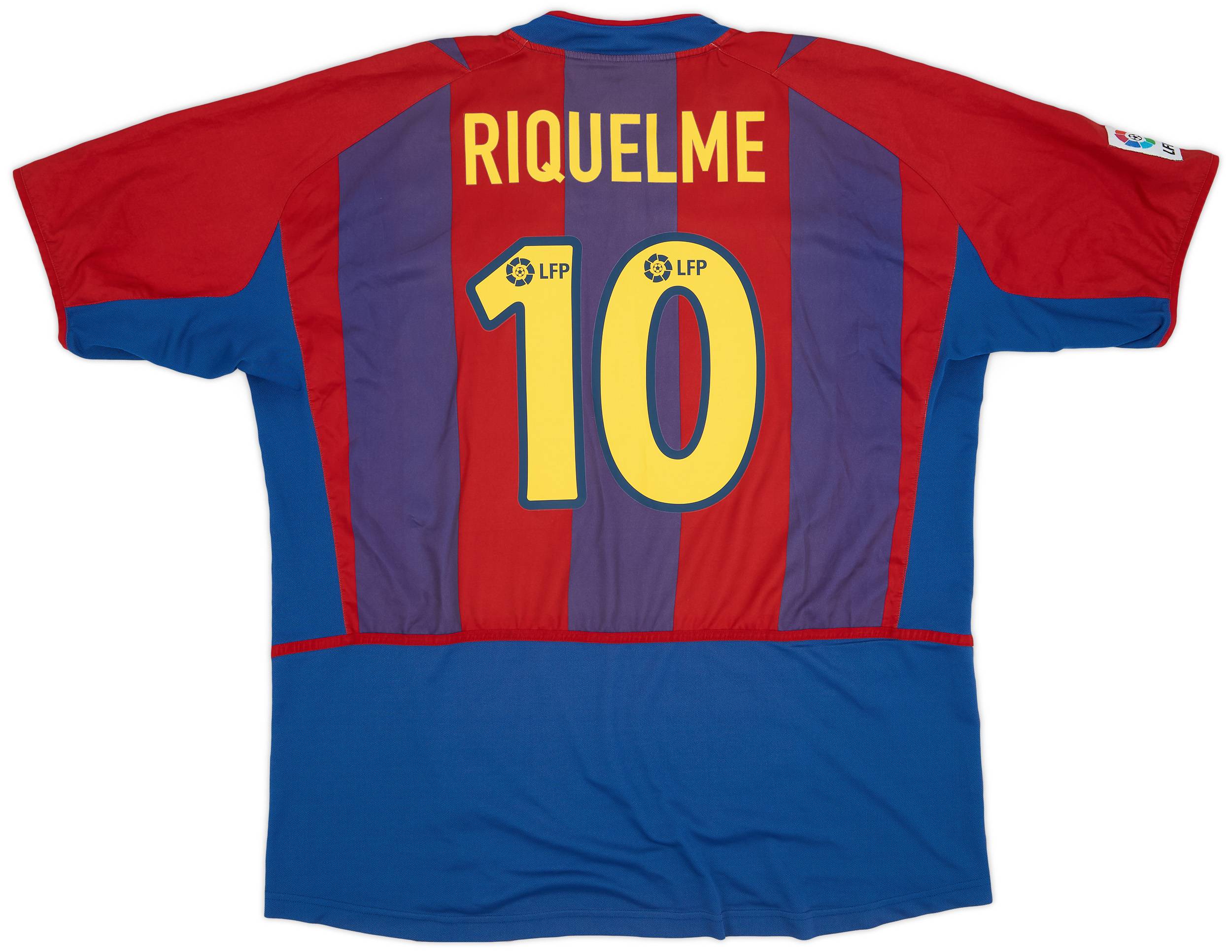 2002-03 Barcelona Home Shirt Riquelme #10 - 6/10 - (XXL)