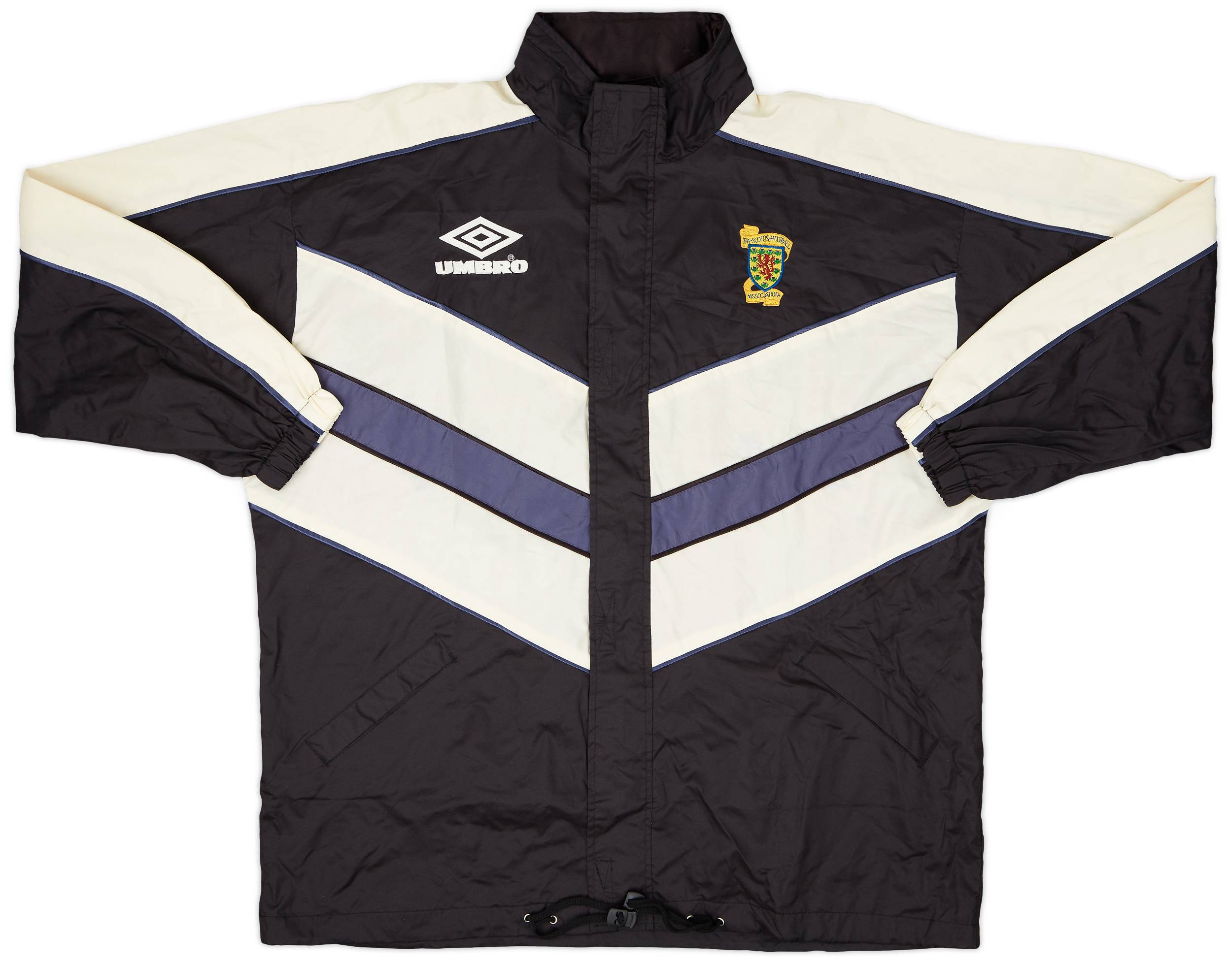 1990-92 Scotland Umbro Hooded Rain Jacket - 8/10 - (L)