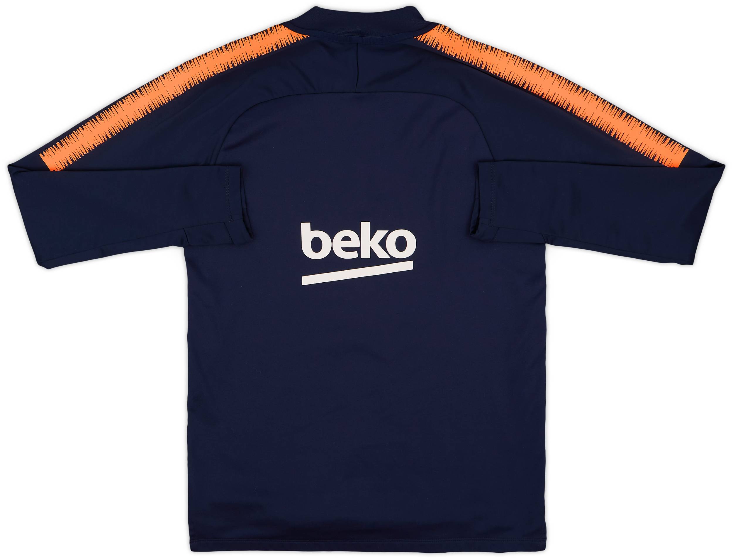 2018-19 Barcelona Nike 1/4 Zip Training Top - 8/10 - (S)