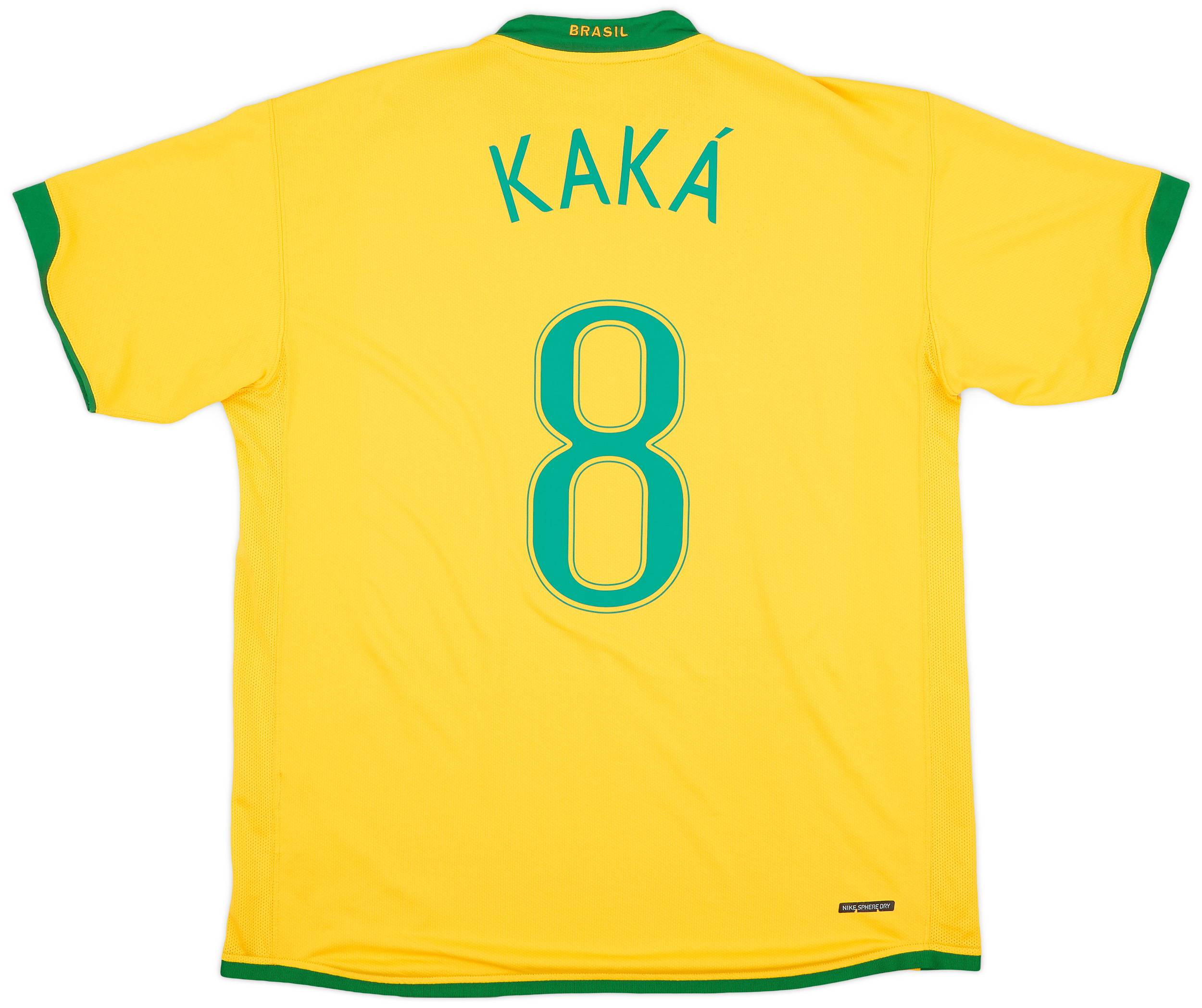 2006年 FIFAワールドカップ・ブラジル代表KAKA背番号8公式ユニフォーム 2006】ブラジル代表（H）/ CONDITION：A- / SIZE：S / #8 / KAKA
