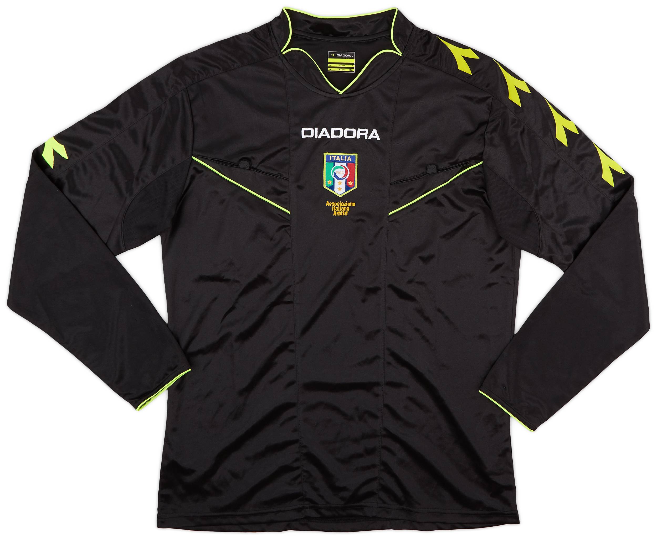 2013-15 Italy Diadora Referee L/S Shirt - 8/10 - (M)