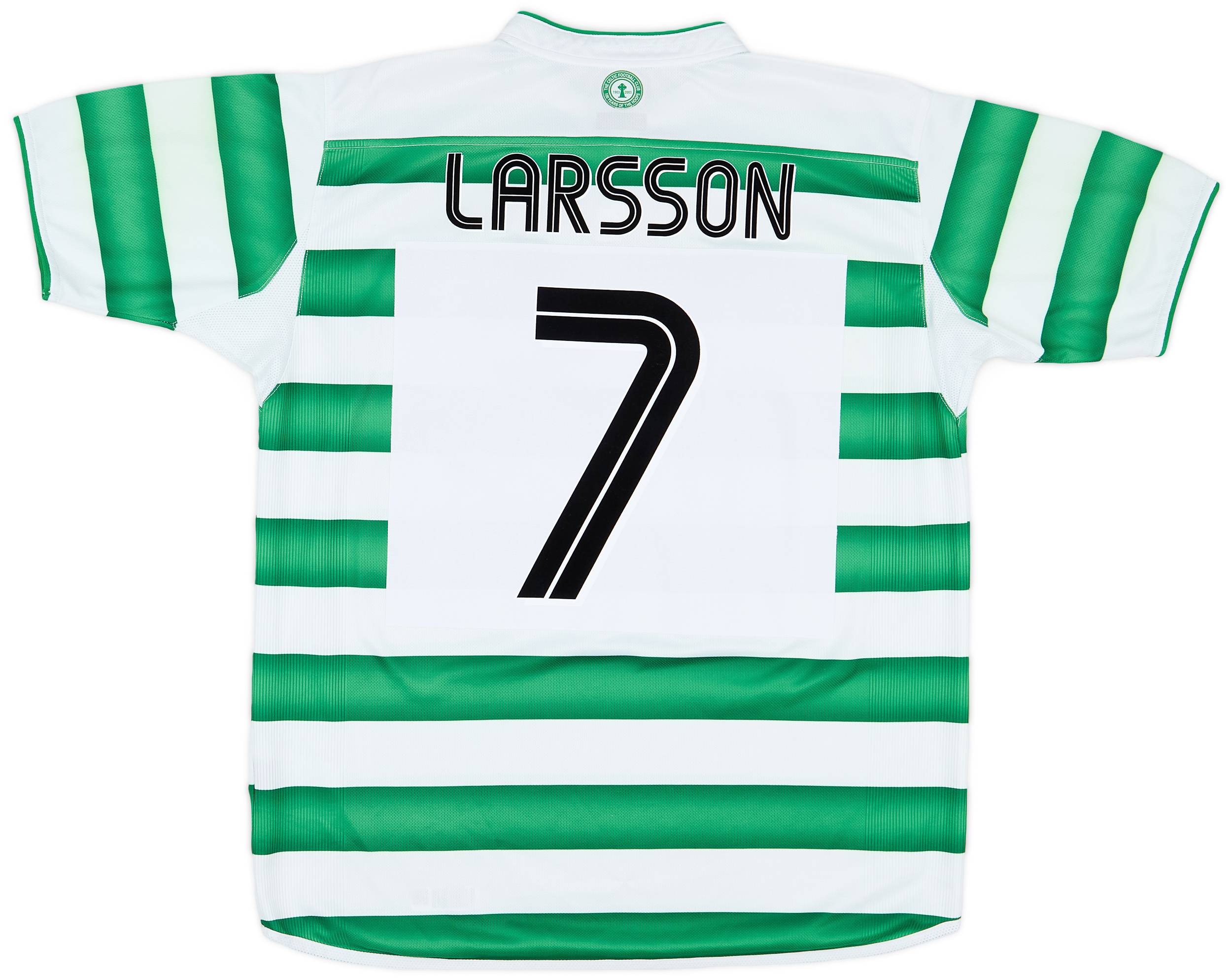 2003-04 Celtic Home Shirt Larsson #7 - 8/10 - (L)