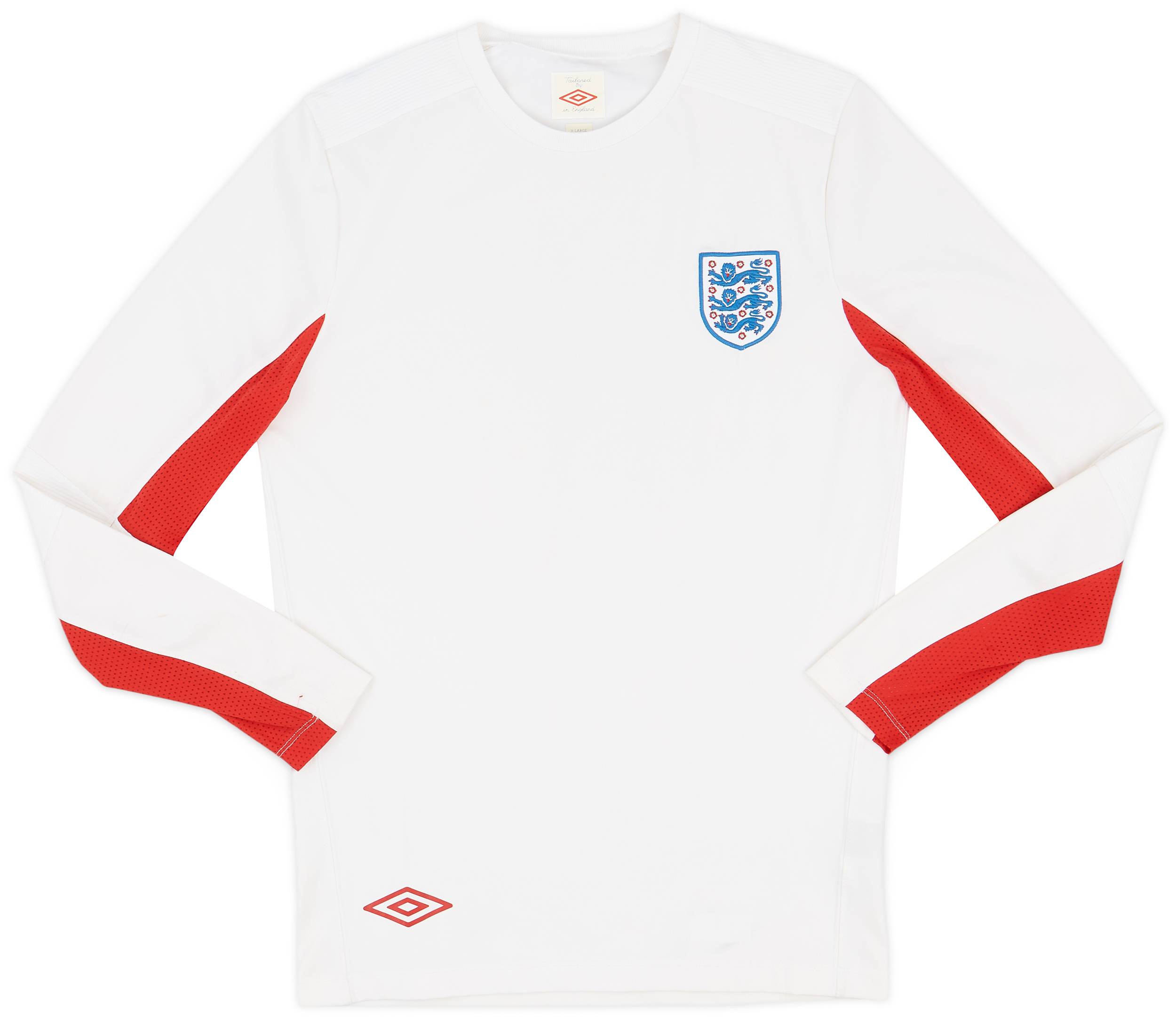 2010-11 England Umbro Training L/S Shirt - 8/10 - (XL)