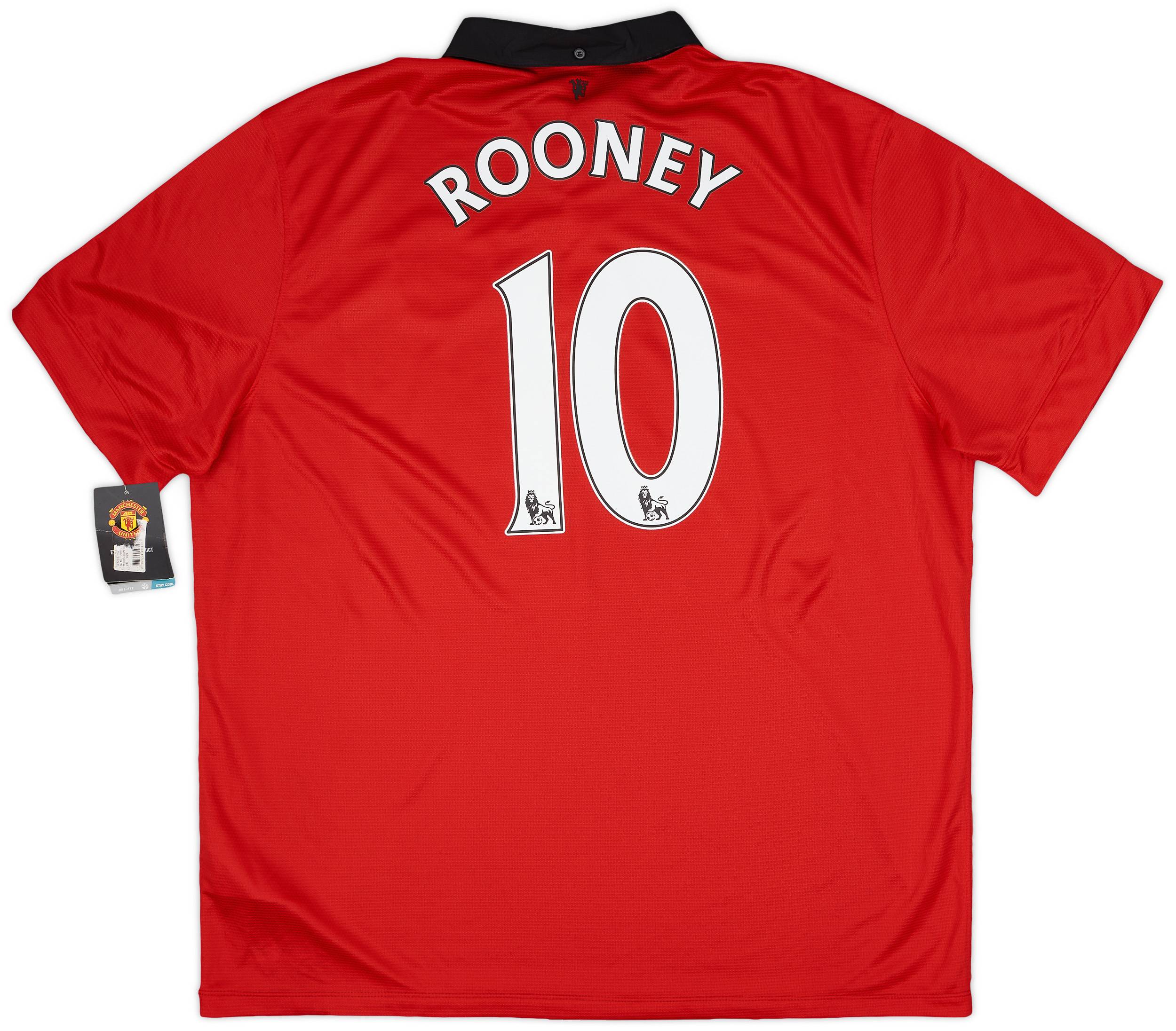 2013-14 Manchester United Home Shirt Rooney #10 (XXL)