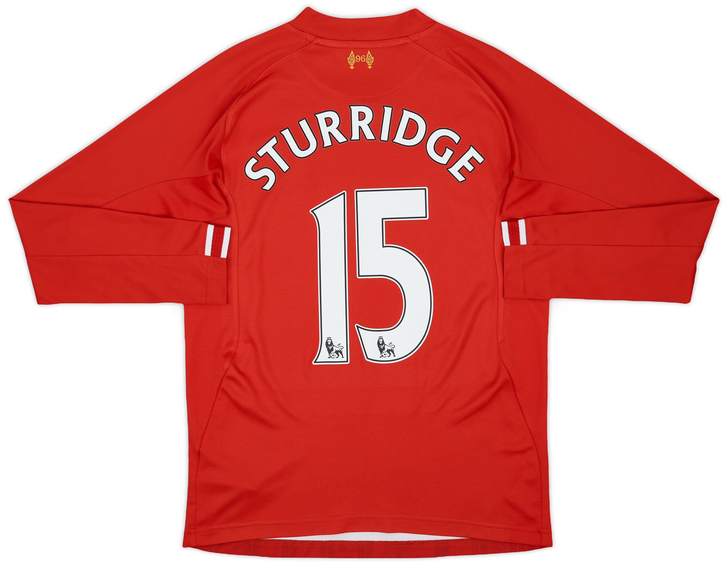 2013-14 Liverpool Home L/S Shirt Sturridge #15 - 9/10 - (S)