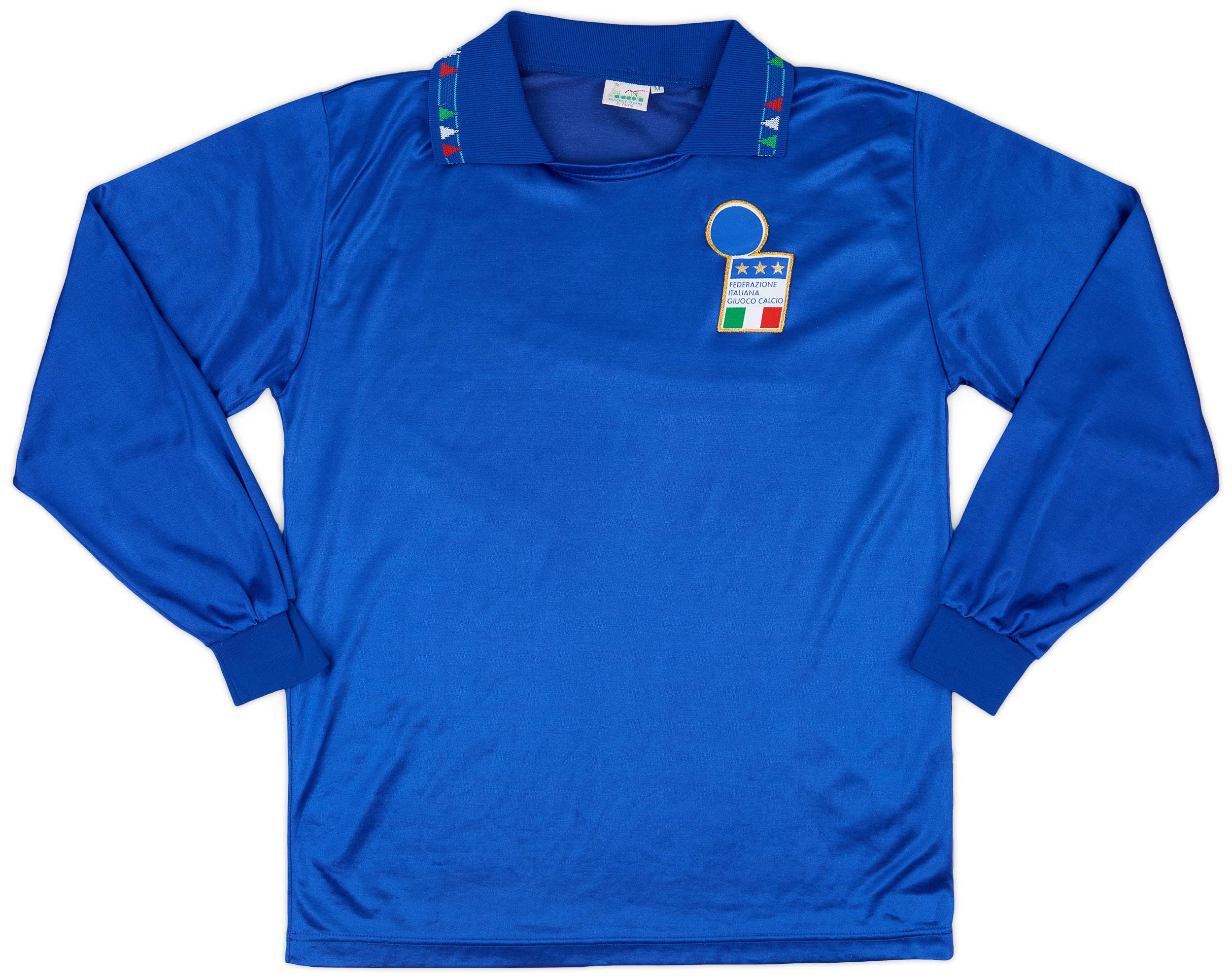 1992-93 Italy Home L/S Shirt - 8/10 - (M)