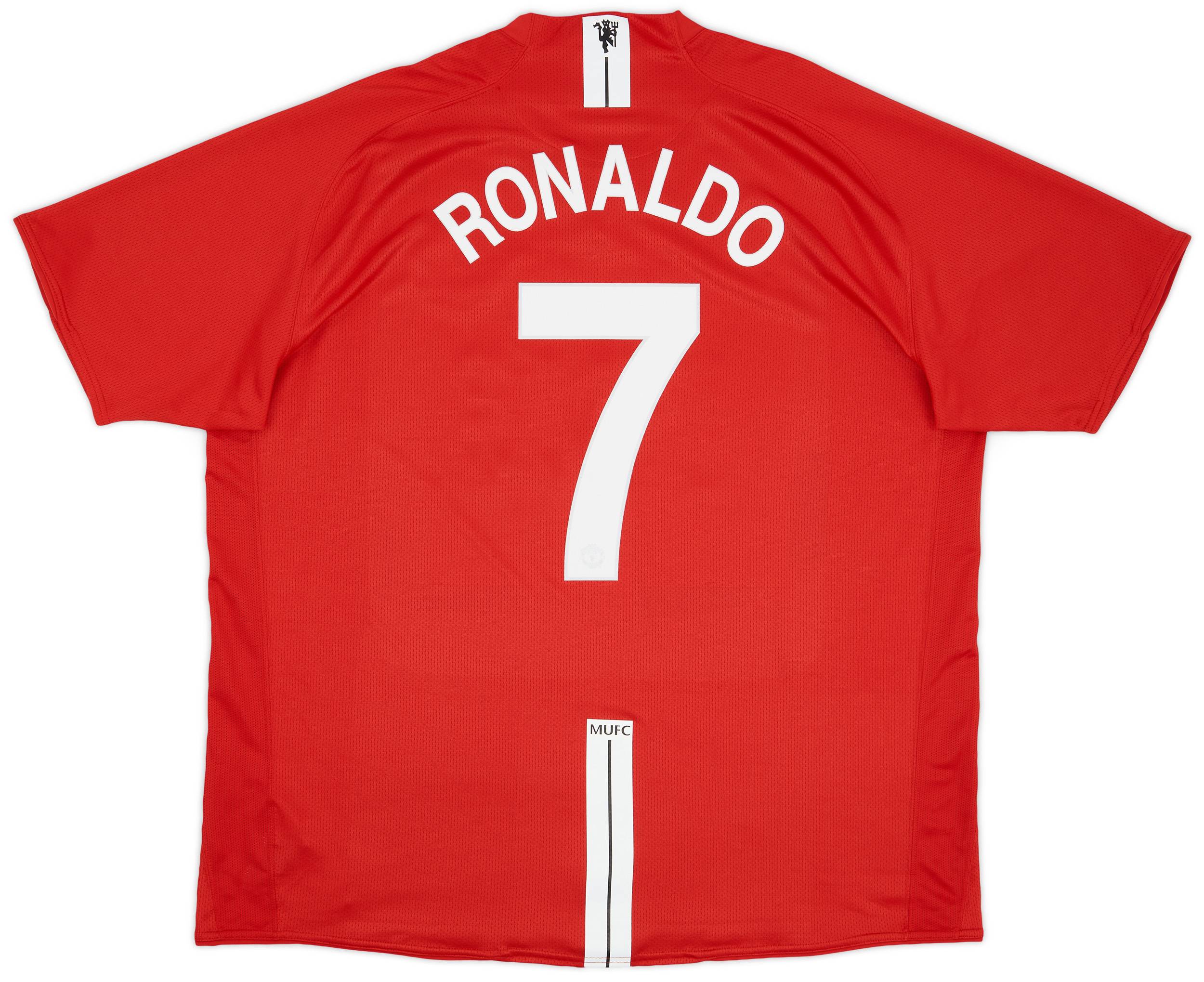 2007-09 Manchester United Home Shirt Ronaldo #7 - 9/10 - (3XL)