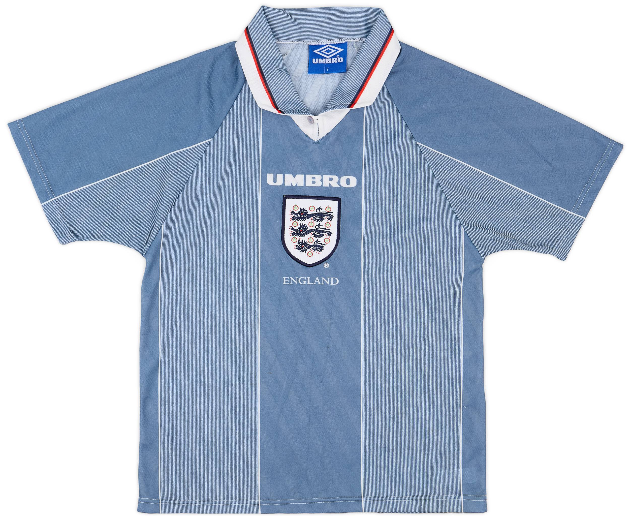 1996-97 England Away Shirt - 9/10 - (Y)