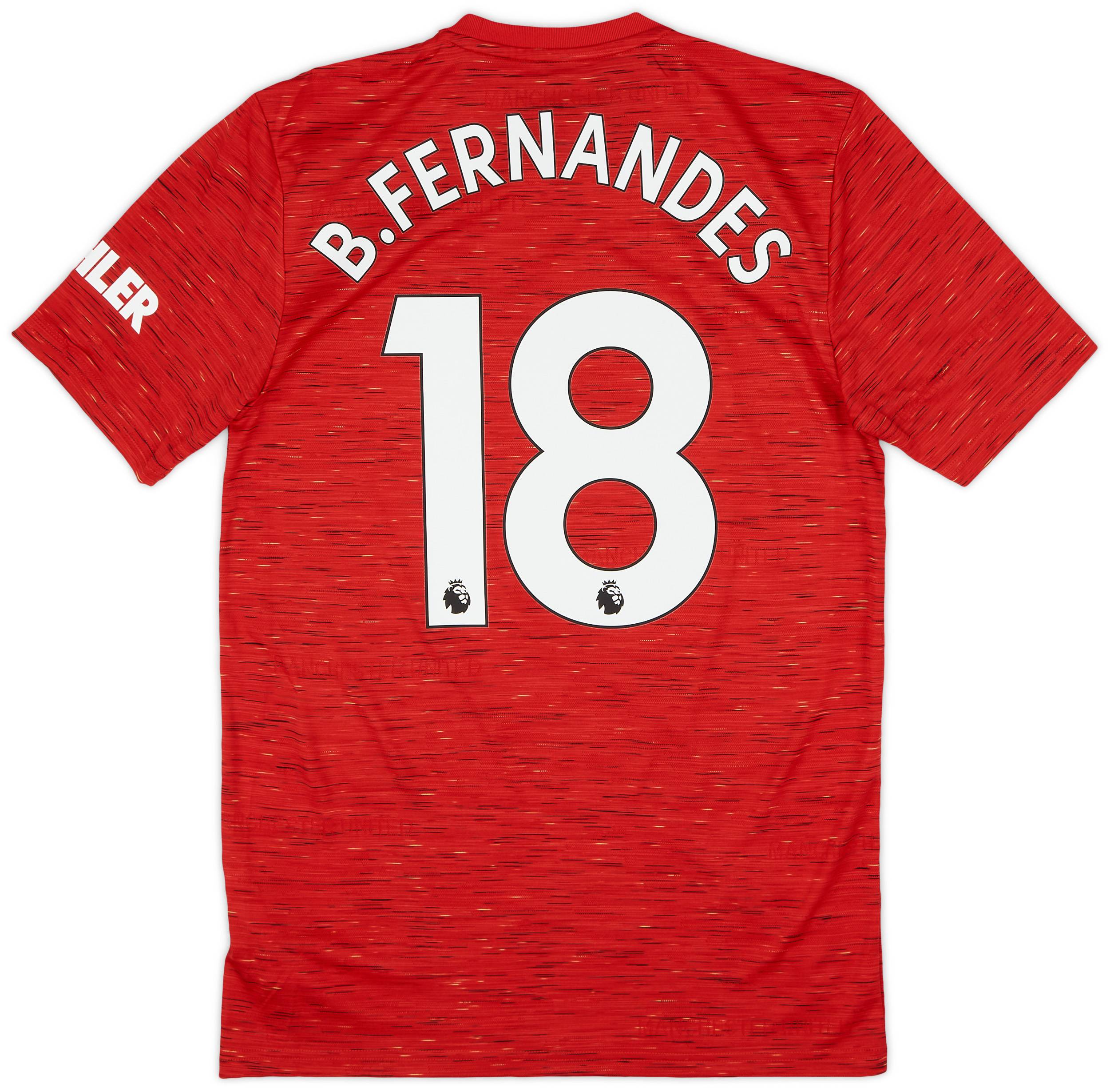 2020-21 Manchester United Home Shirt B.Fernandes #18 (S)
