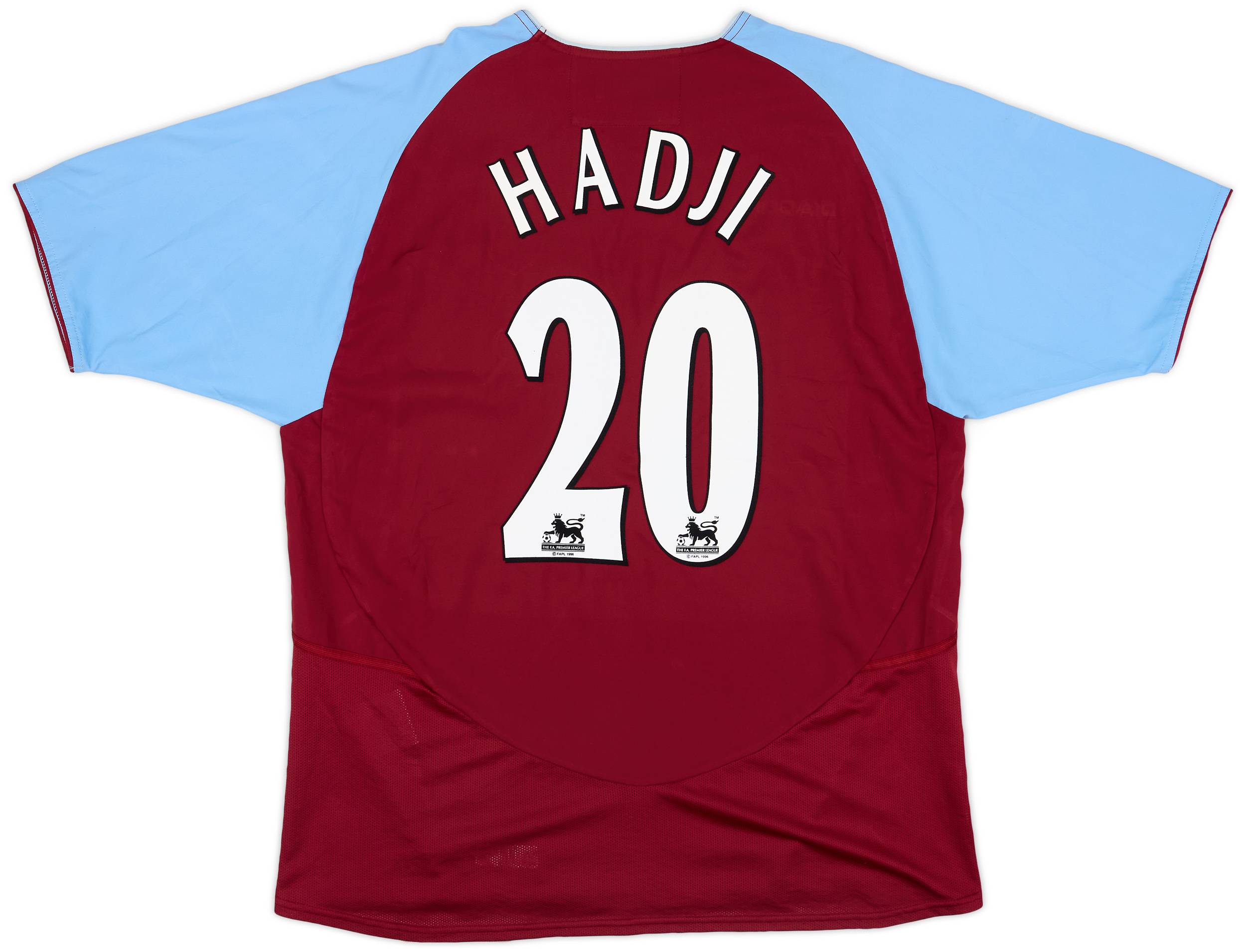 2003-04 Aston Villa Home Shirt Hadji #20 - 8/10 - (L)