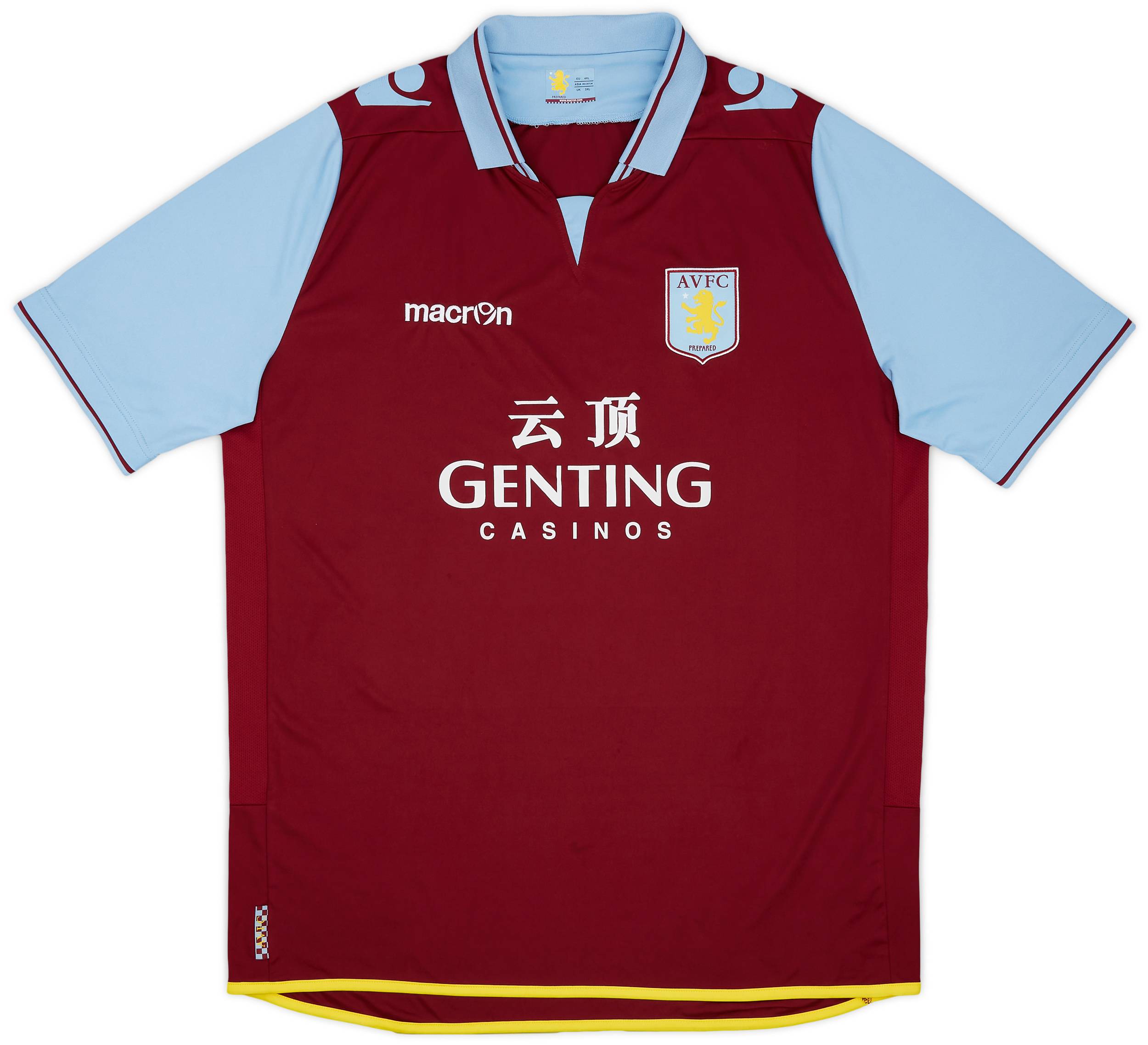 2012-13 Aston Villa Home Shirt - 7/10 - (4XL)