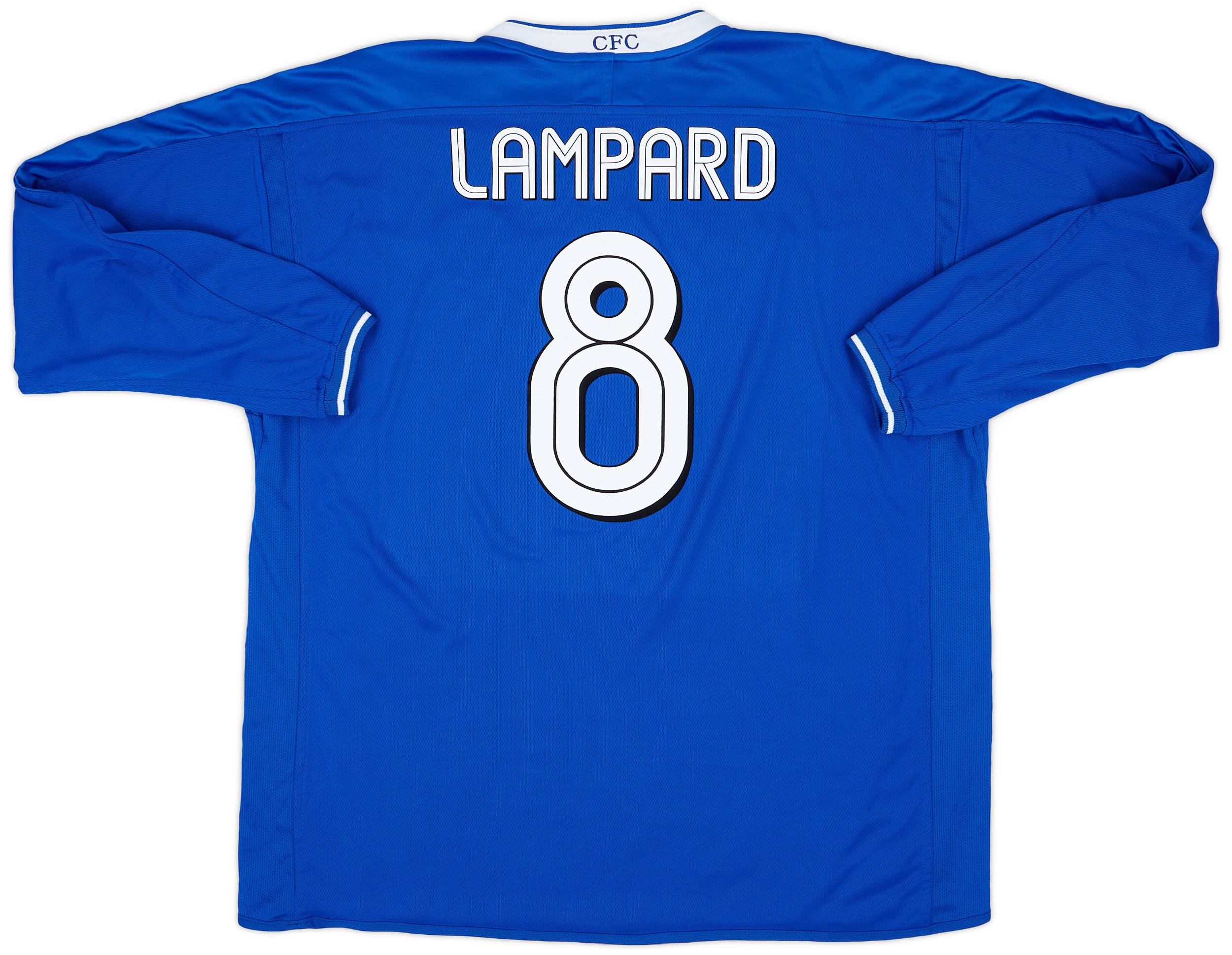 2003 05 Chelsea Home L S Shirt Lampard 8 8 10 3XL