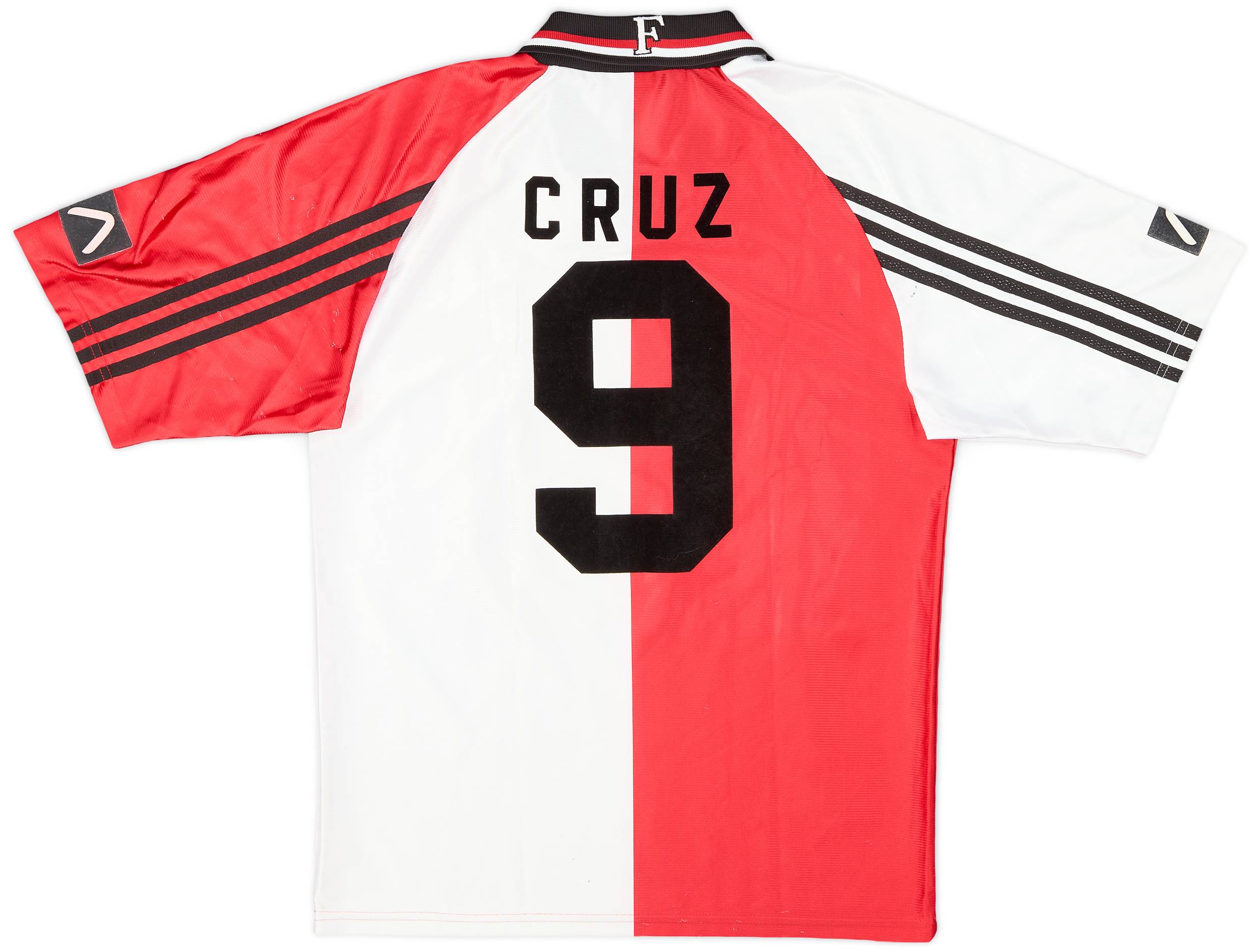 97/98 Feyenoord Rotterdam ユニフォーム ゲームシャツ Feyenoord Home football shirt 1997-1998 #cruz #9 #feyenoord