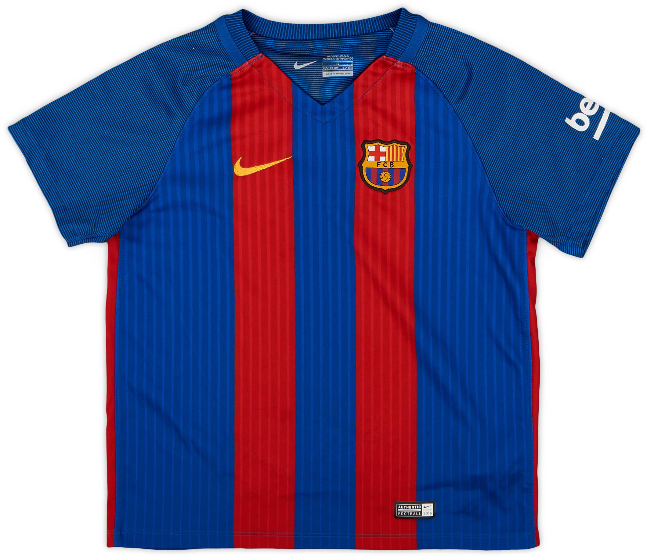 2016-17 Barcelona Home Shirt - 8/10 - (6-7 Years)