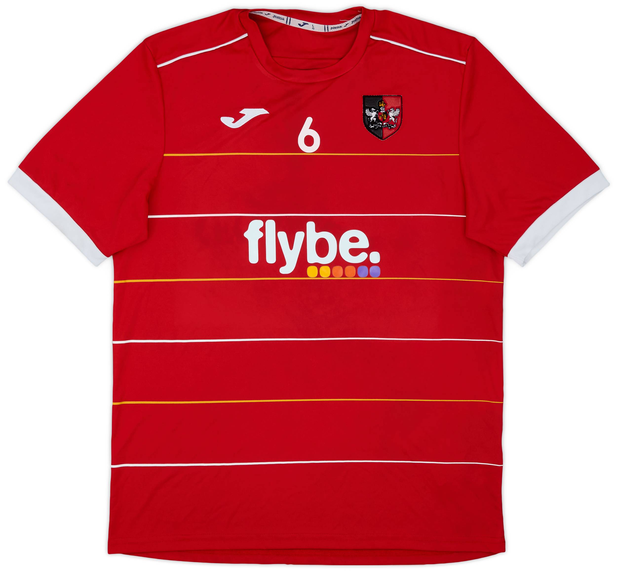 2018-19 Exeter City Joma Player Issue Training Shirt #6 - 9/10 - (L)