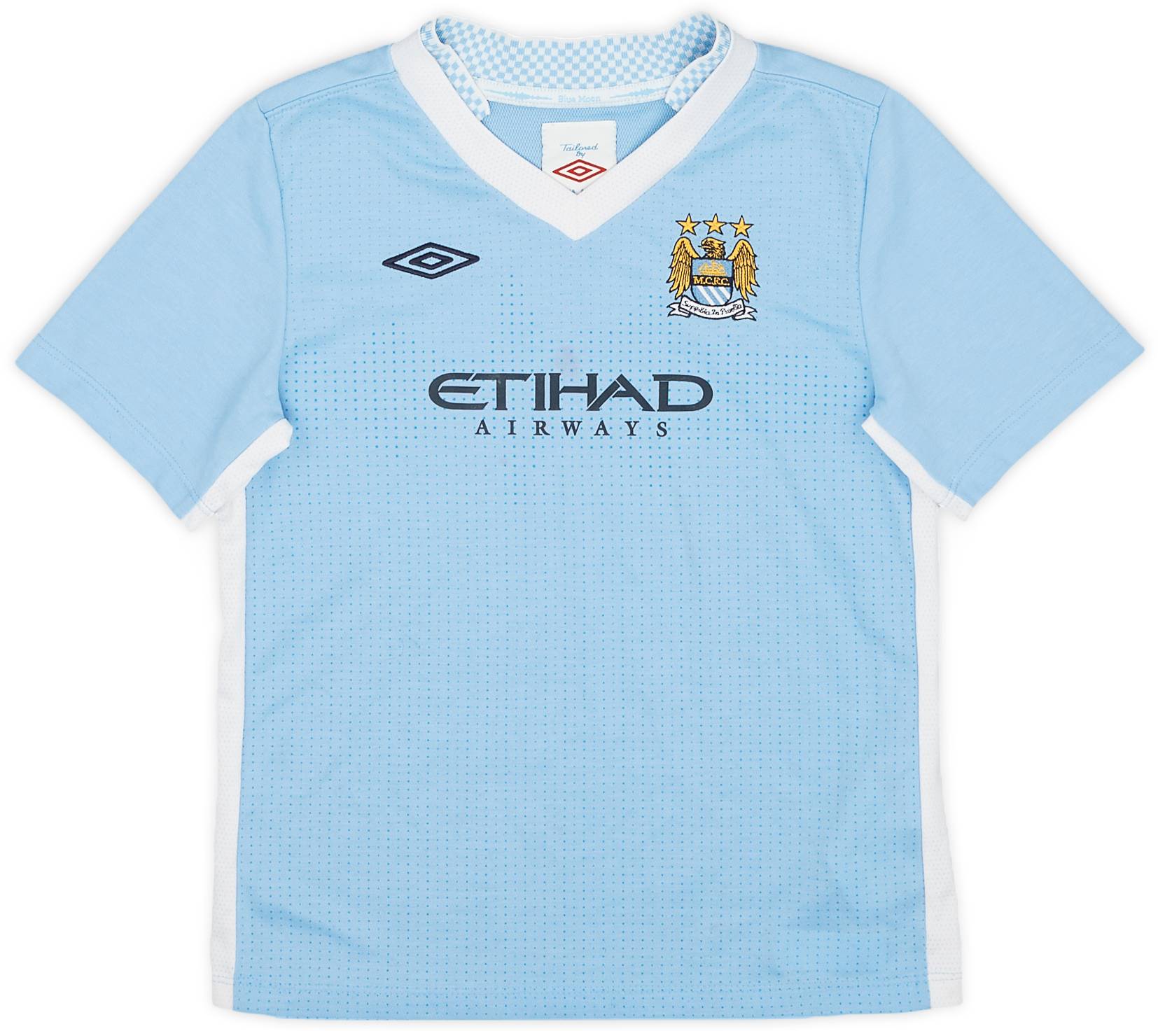 2011-12 Manchester City Home Shirt - 8/10 - (6-7 Years)