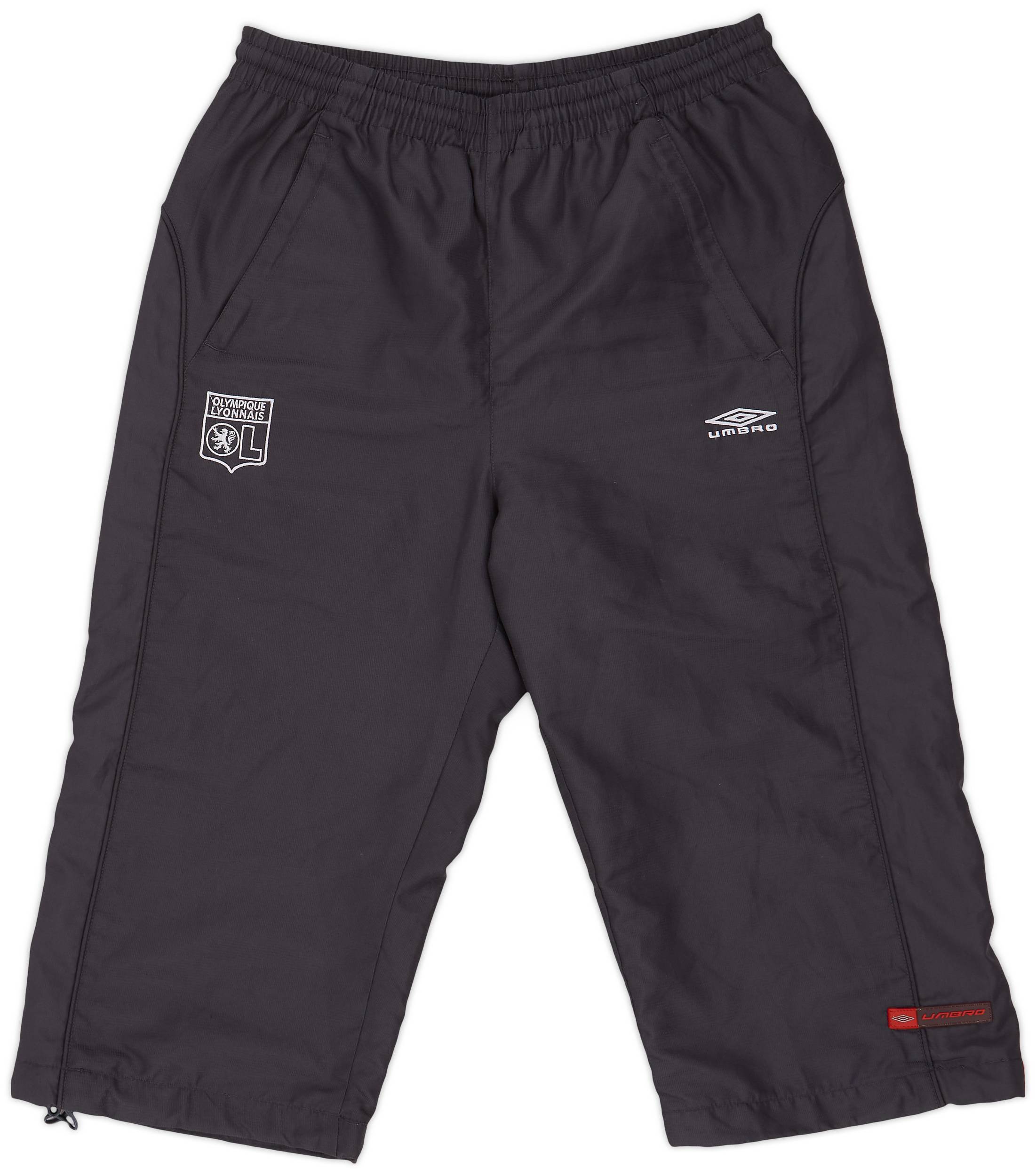 2004-05 Lyon Umbro Training 3/4 Shorts - 9/10 - (XL.Boys)