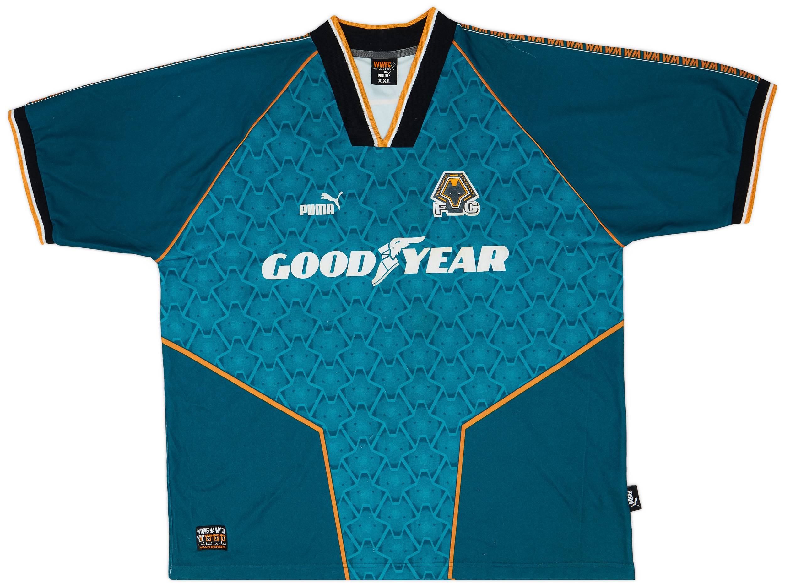 1996-97 Wolves Away Shirt - 7/10 - (XXL)