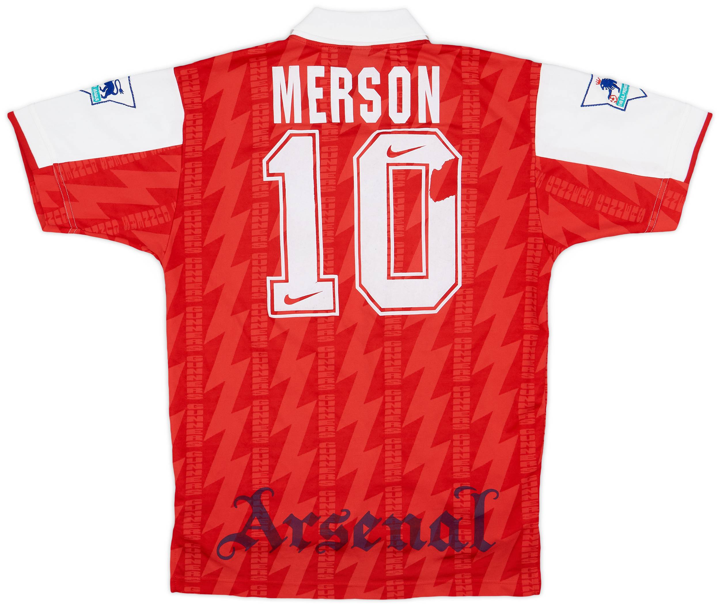 1994-96 Arsenal Home Shirt Merson #10 - 5/10 - (L)