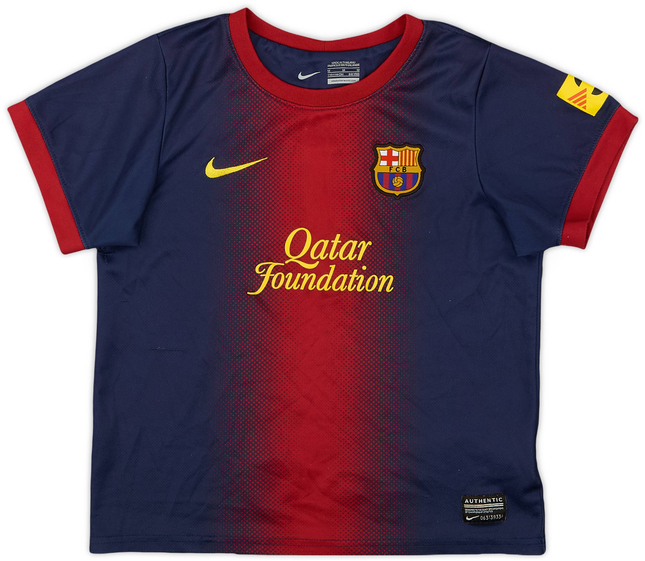 2012-13 Barcelona Home Shirt - 6/10 - (5-6 Years)