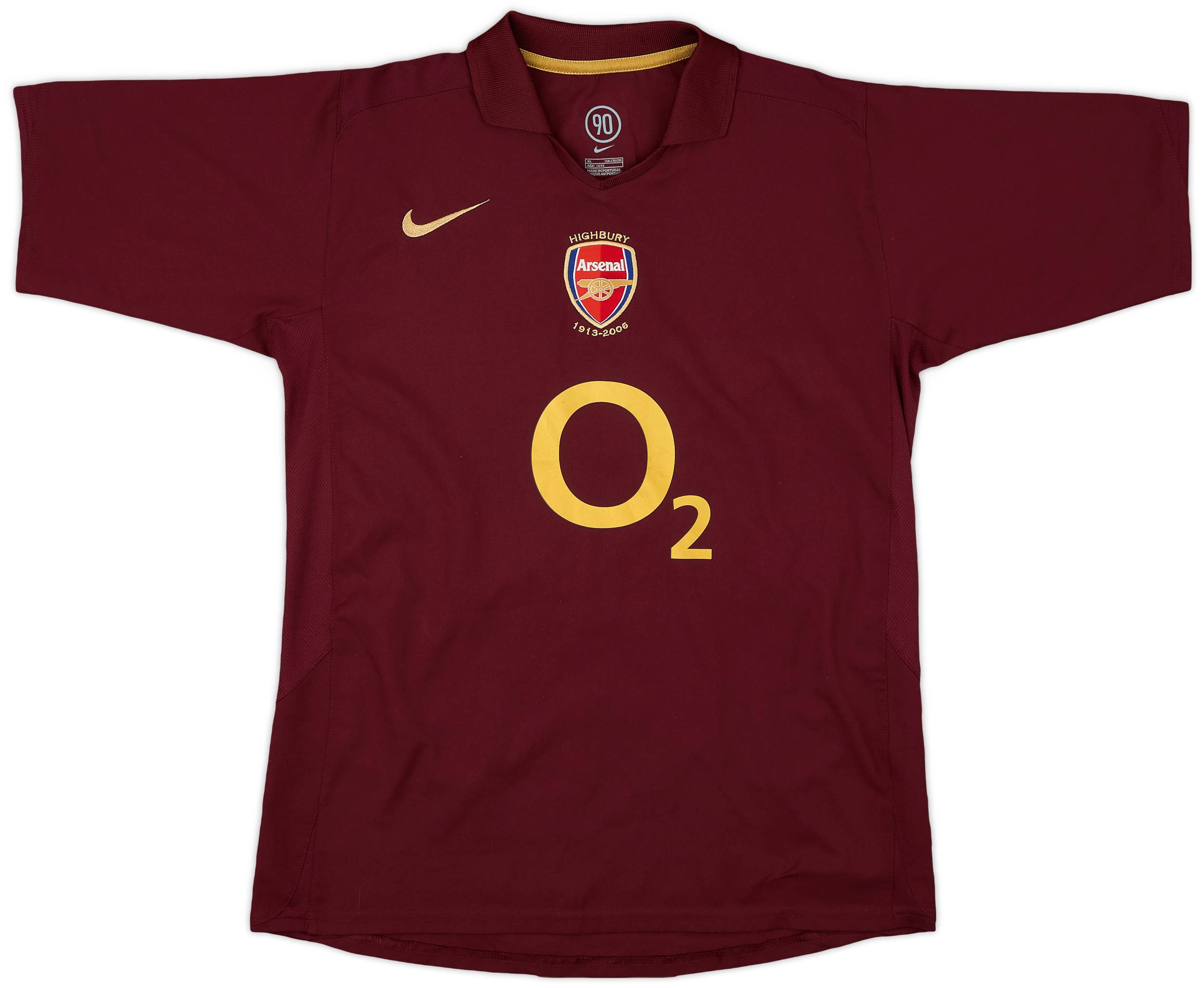 2005-06 Arsenal Home Shirt - 8/10 - (XL.Boys)