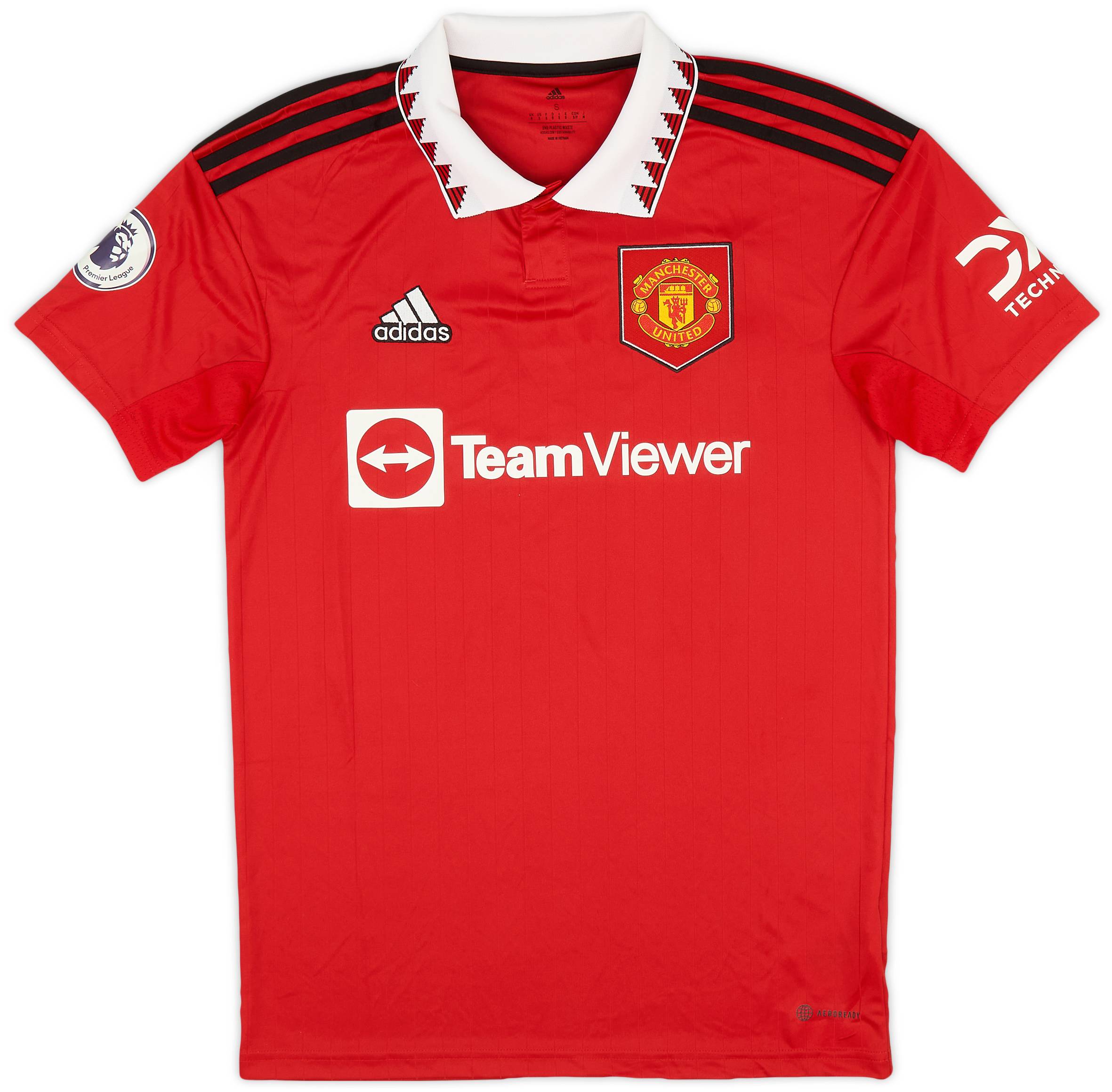 大人も着やすいシンプルファッション 2022-23 Manchester United Home Shirt Ronaldo #07 - 9/10 - (S) ウェア