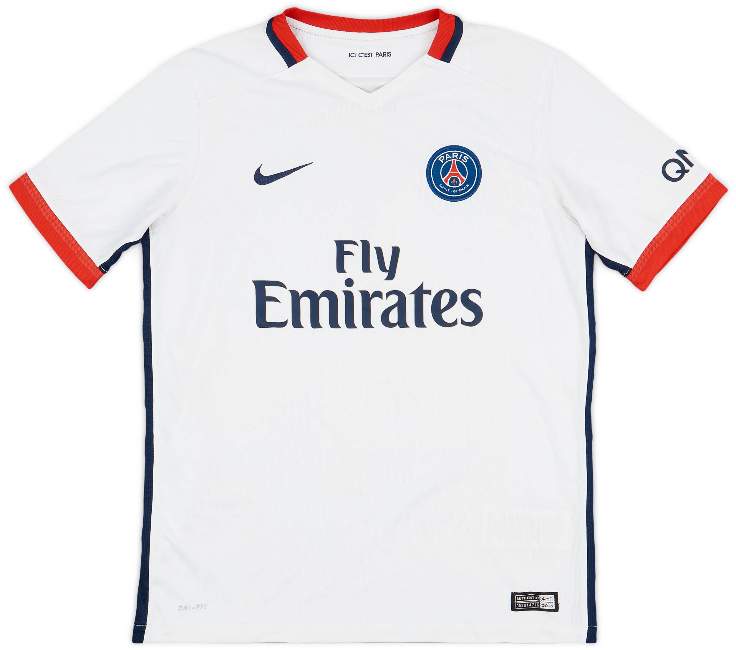 2015-16 Paris Saint-Germain Away Shirt - 7/10 - (XL.Boys)