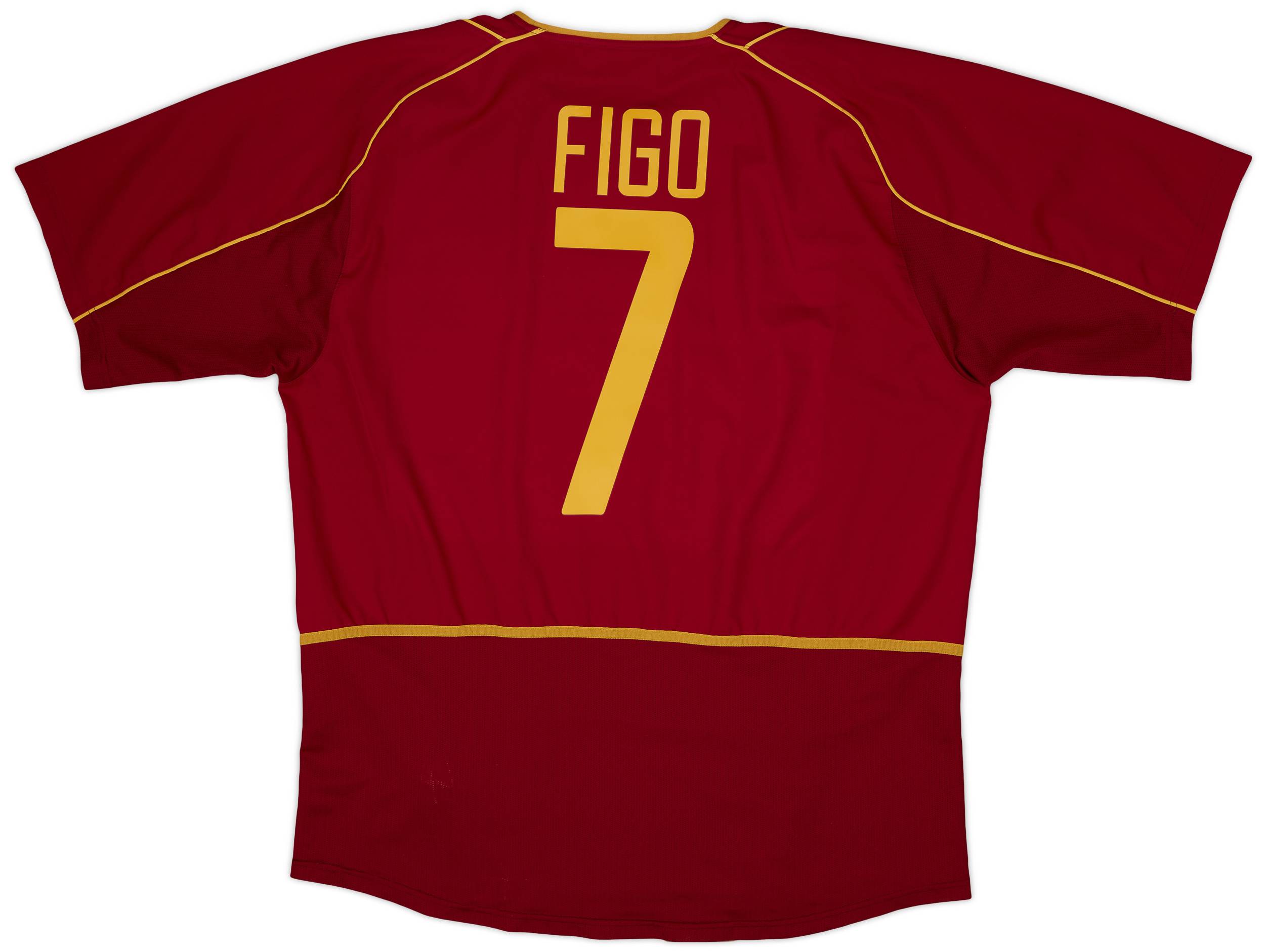 2002-04 Portugal Home Shirt Figo #7 - 7/10 - (XXL)