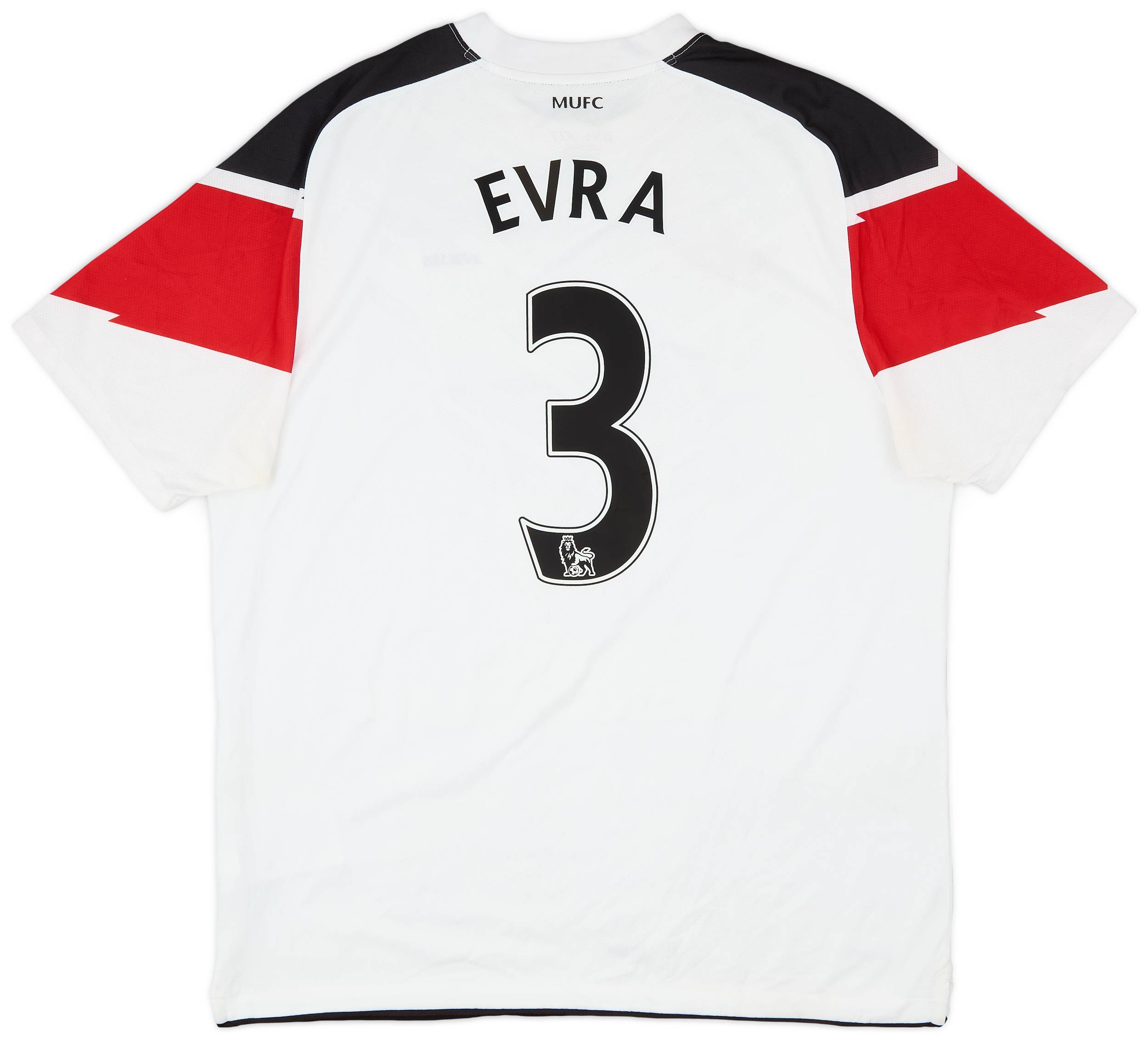 2010-12 Manchester United Away Shirt Evra #3 - 8/10 - (L)