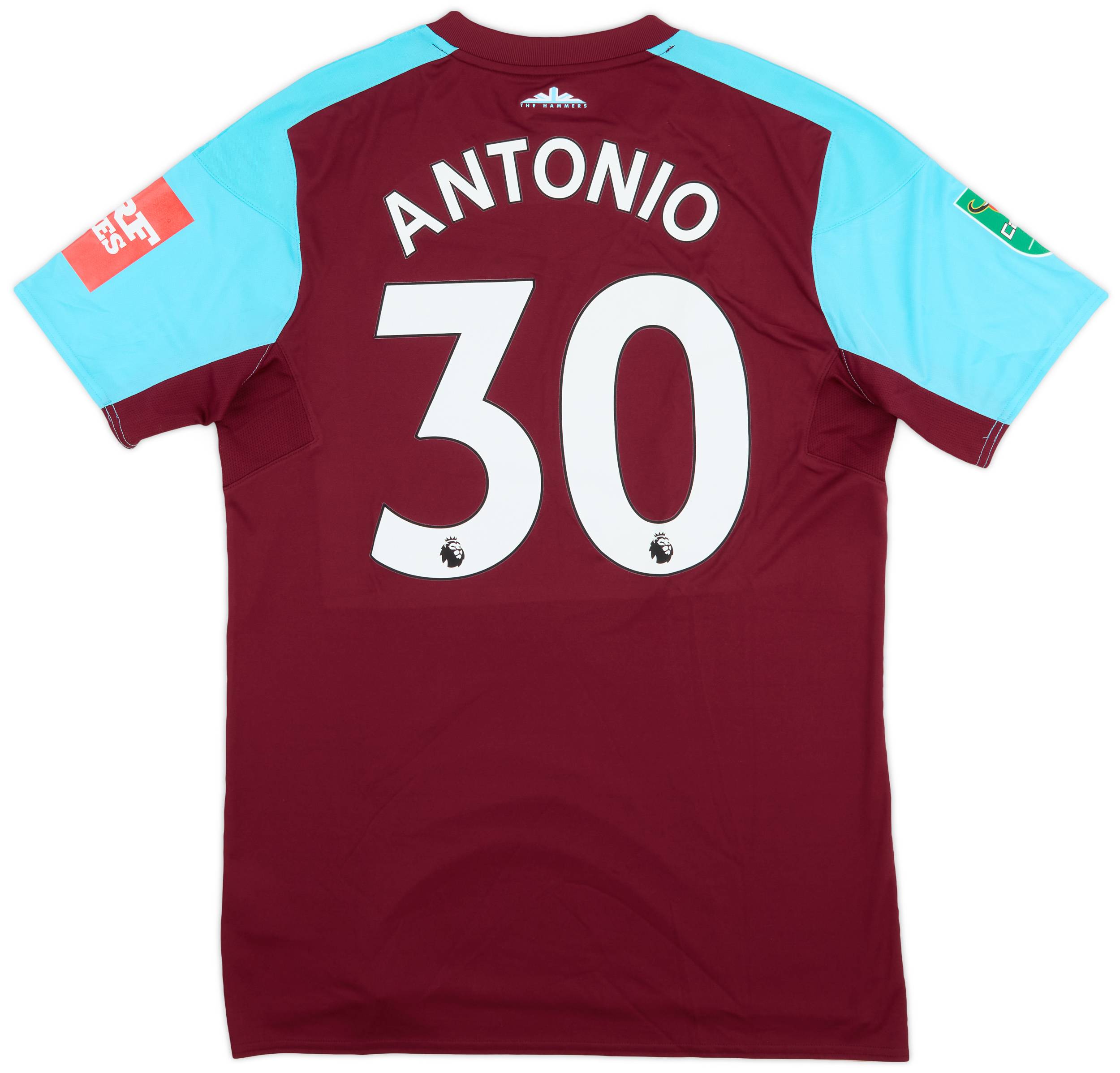 2017-18 West Ham Match Issue EFL Cup Home Shirt Antonio #30