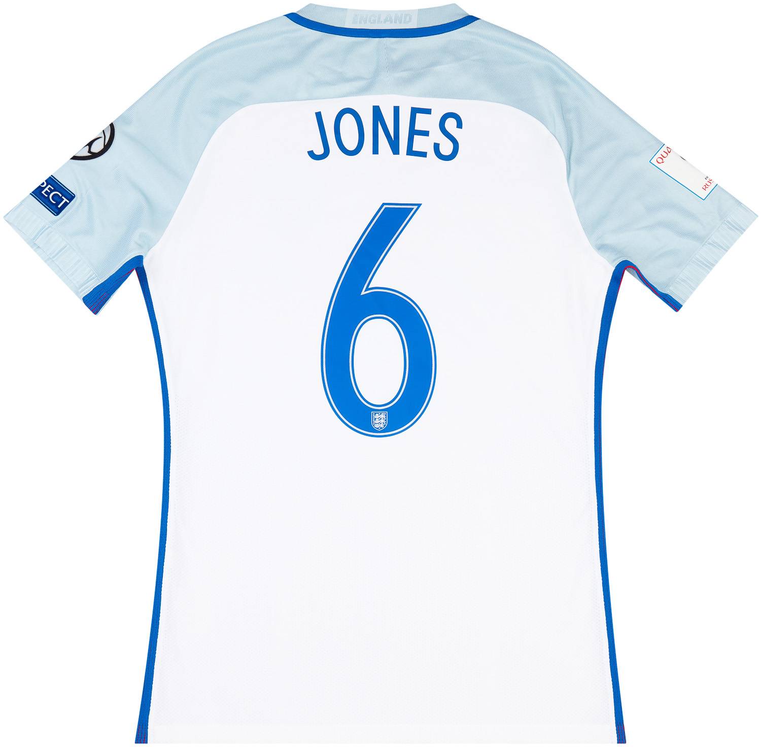 2016-17 England Match Issue Home Shirt Jones #6