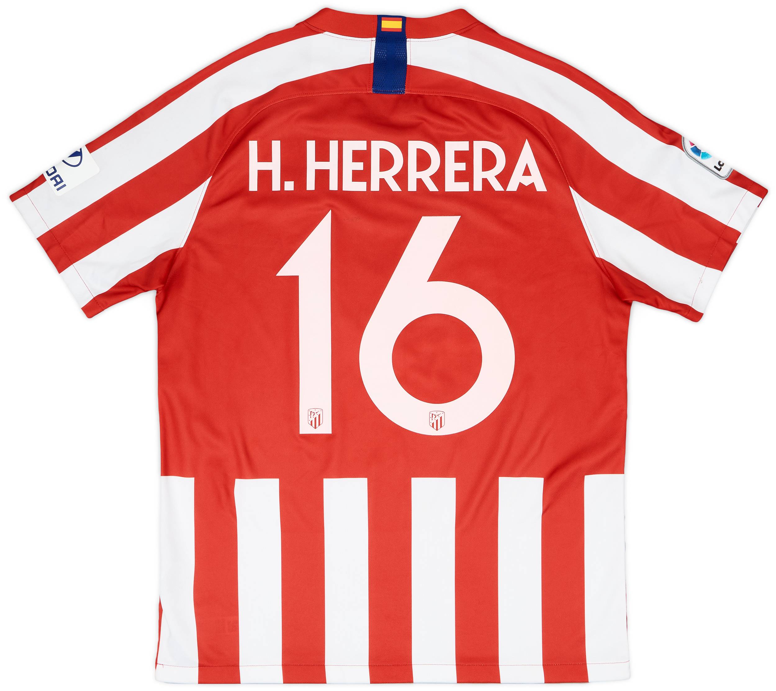 2019-20 Atletico Madrid Home Shirt H. Herrera #16 - 9/10 - (L)