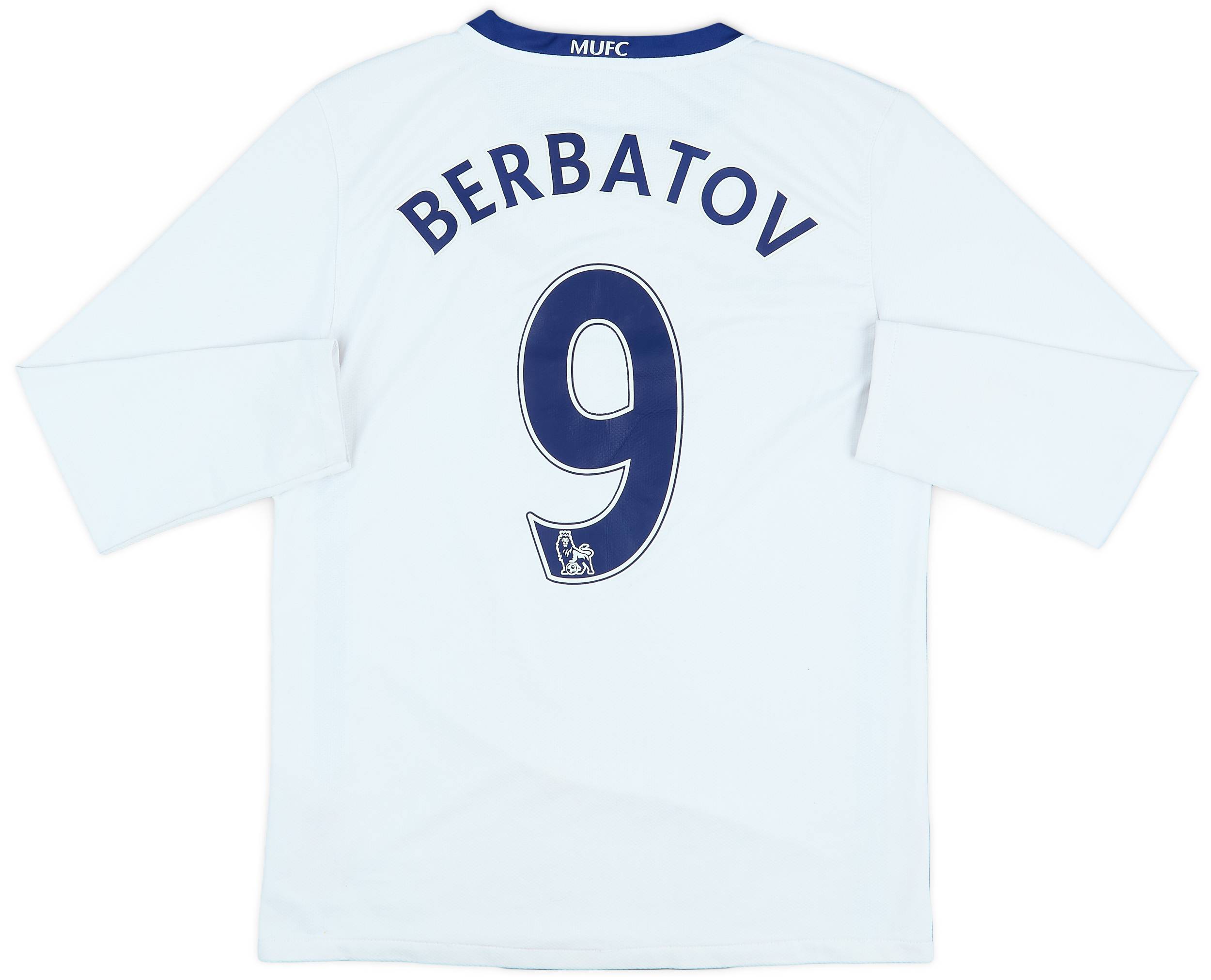2008-10 Manchester United Away L/S Shirt Berbatov #9 - 6/10 - (XL.Boys)