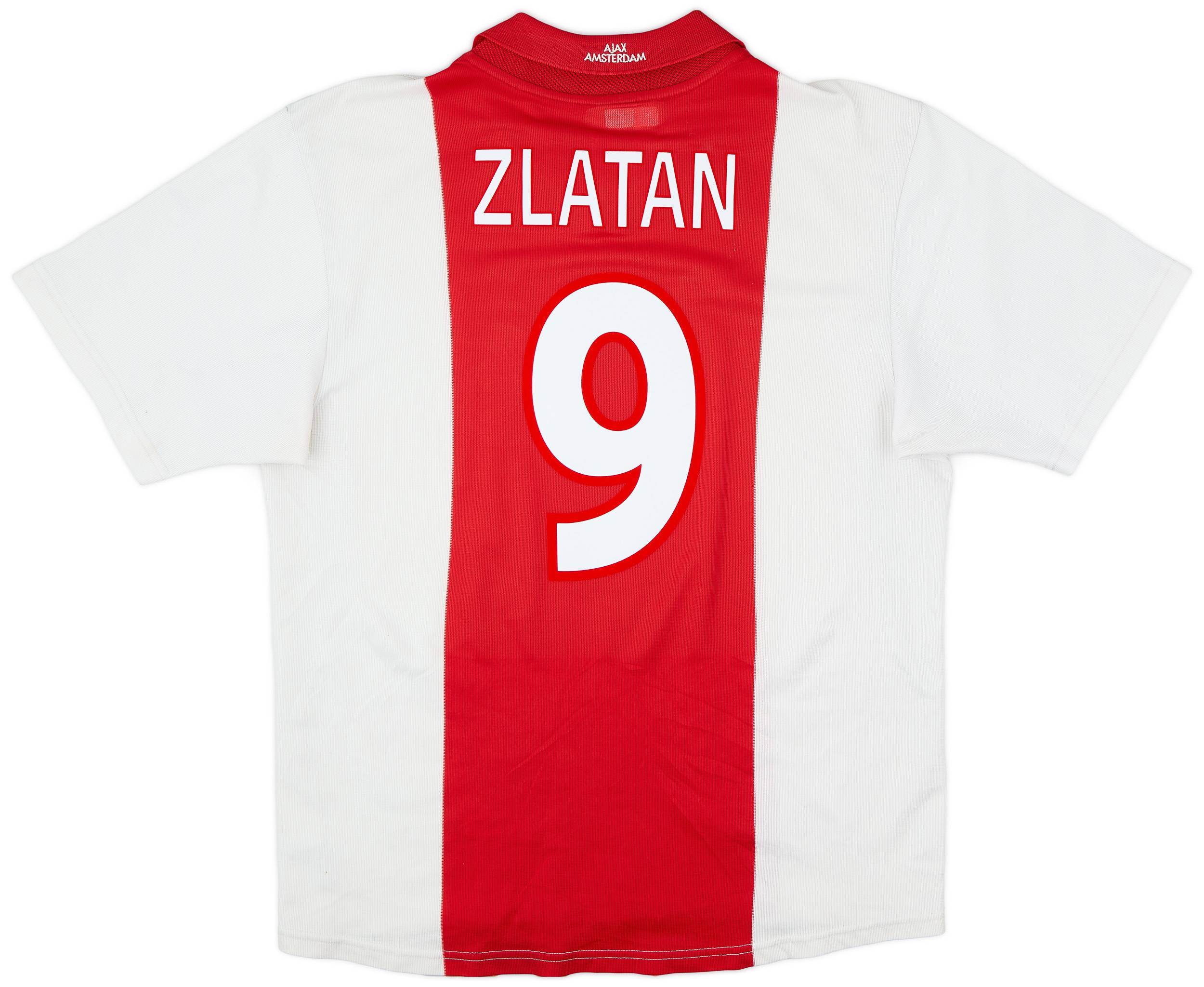 2001-02 Ajax Home Shirt Zlatan #9 - 6/10 - (L)