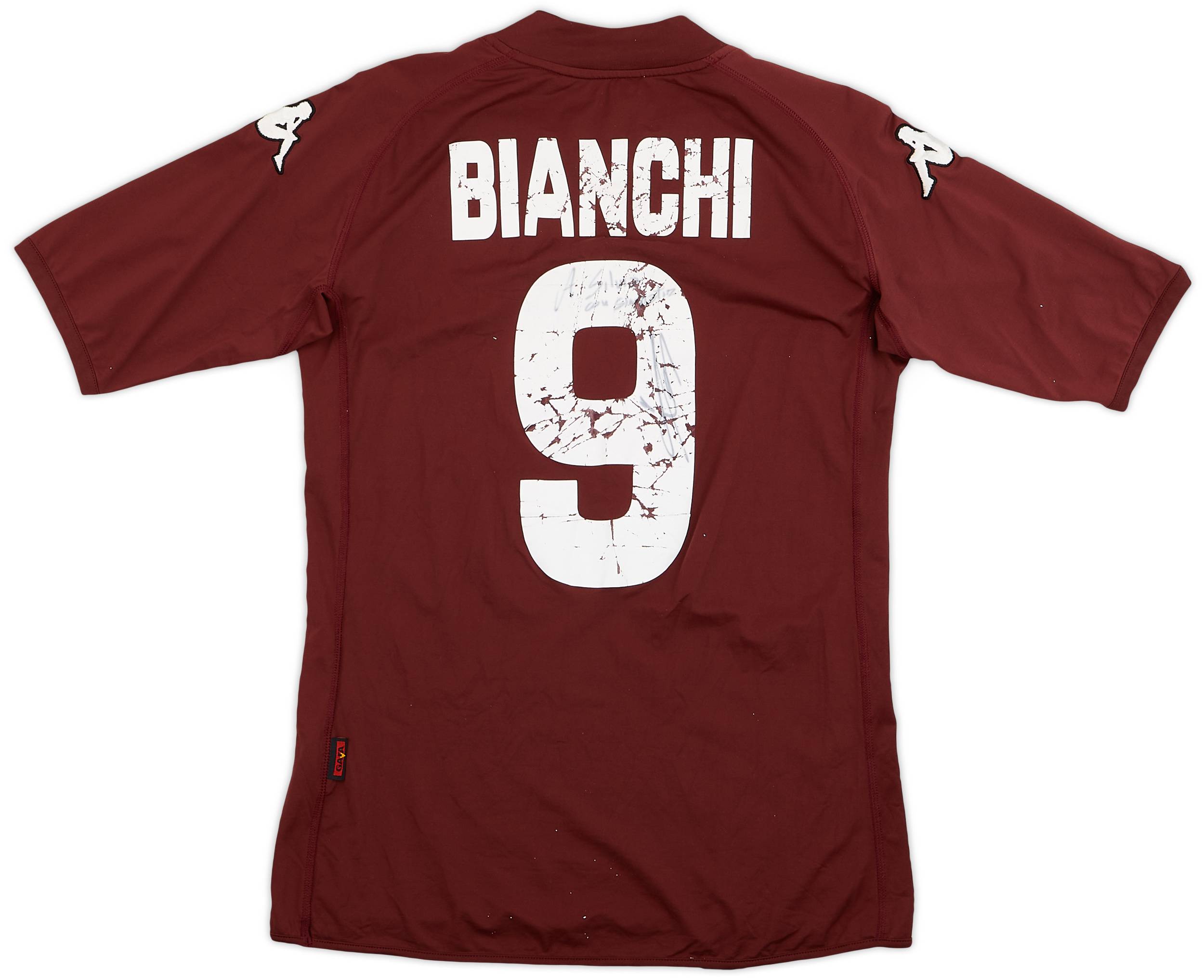 2008-10 Torino Signed Home Shirt Bianchi #9 - 4/10 - (S)