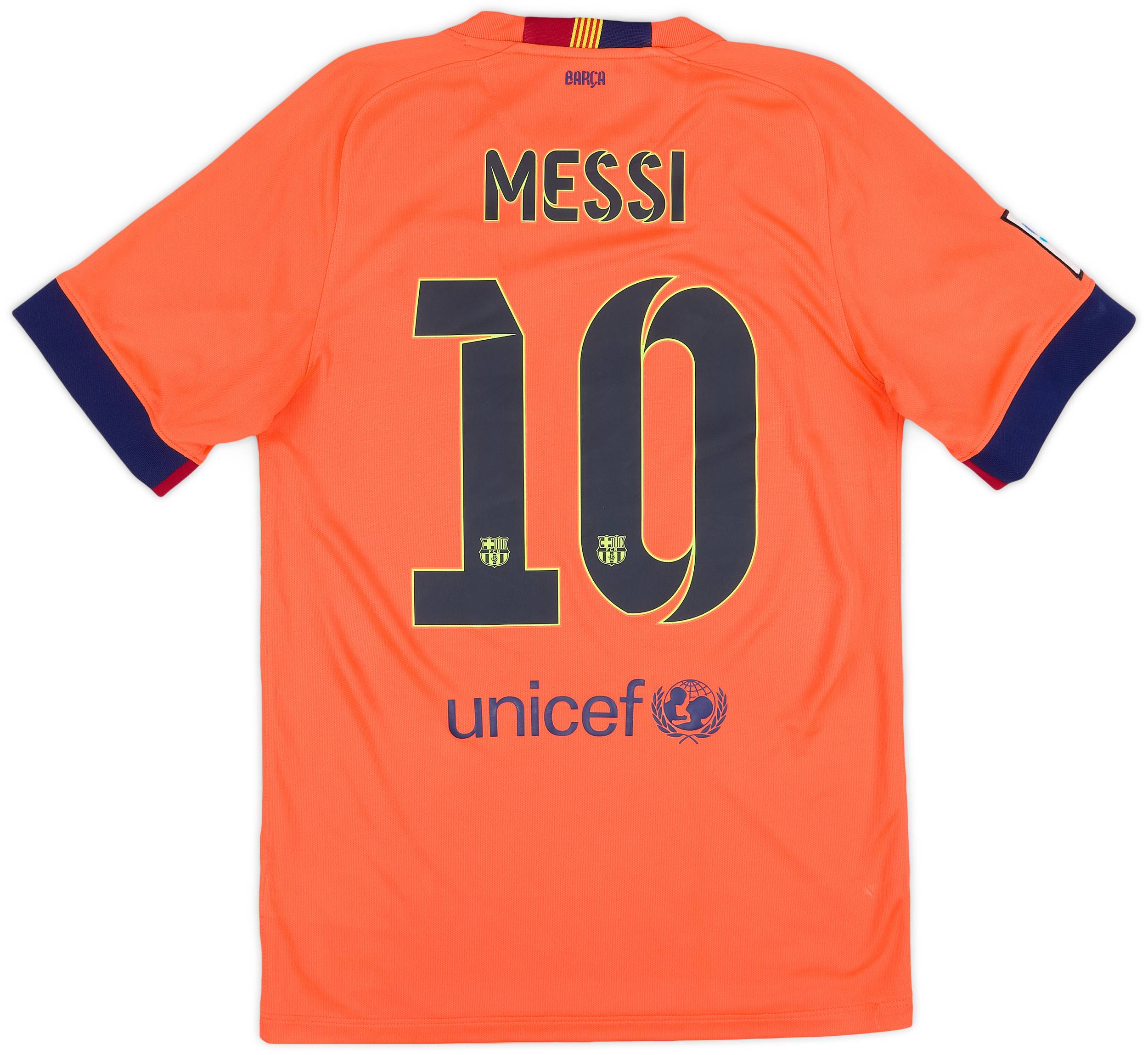 2014-15 Barcelona Away Shirt Messi #10 - 7/10 - (S)