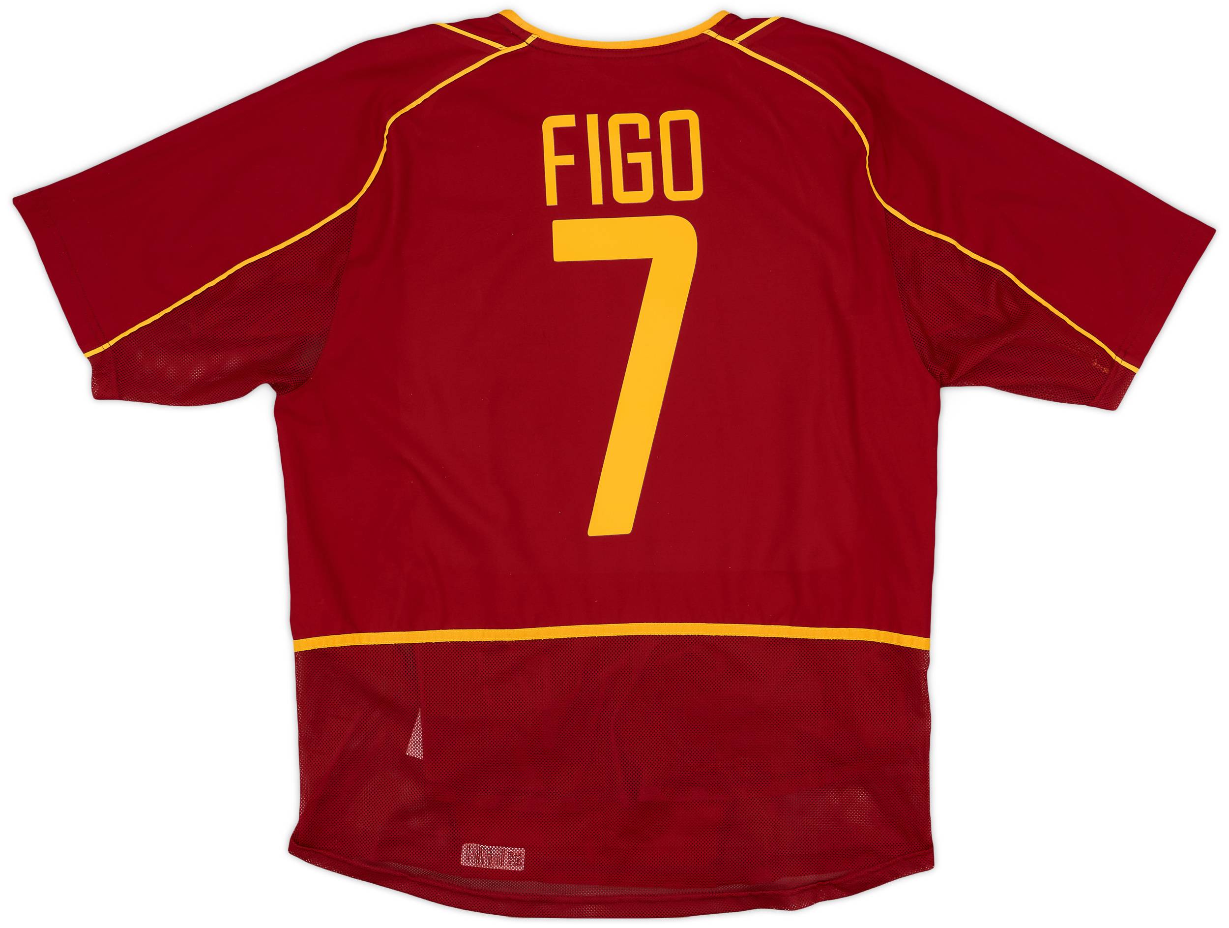 2002-04 Portugal Player Issue Home Shirt Figo #7 - 9/10 - (L)