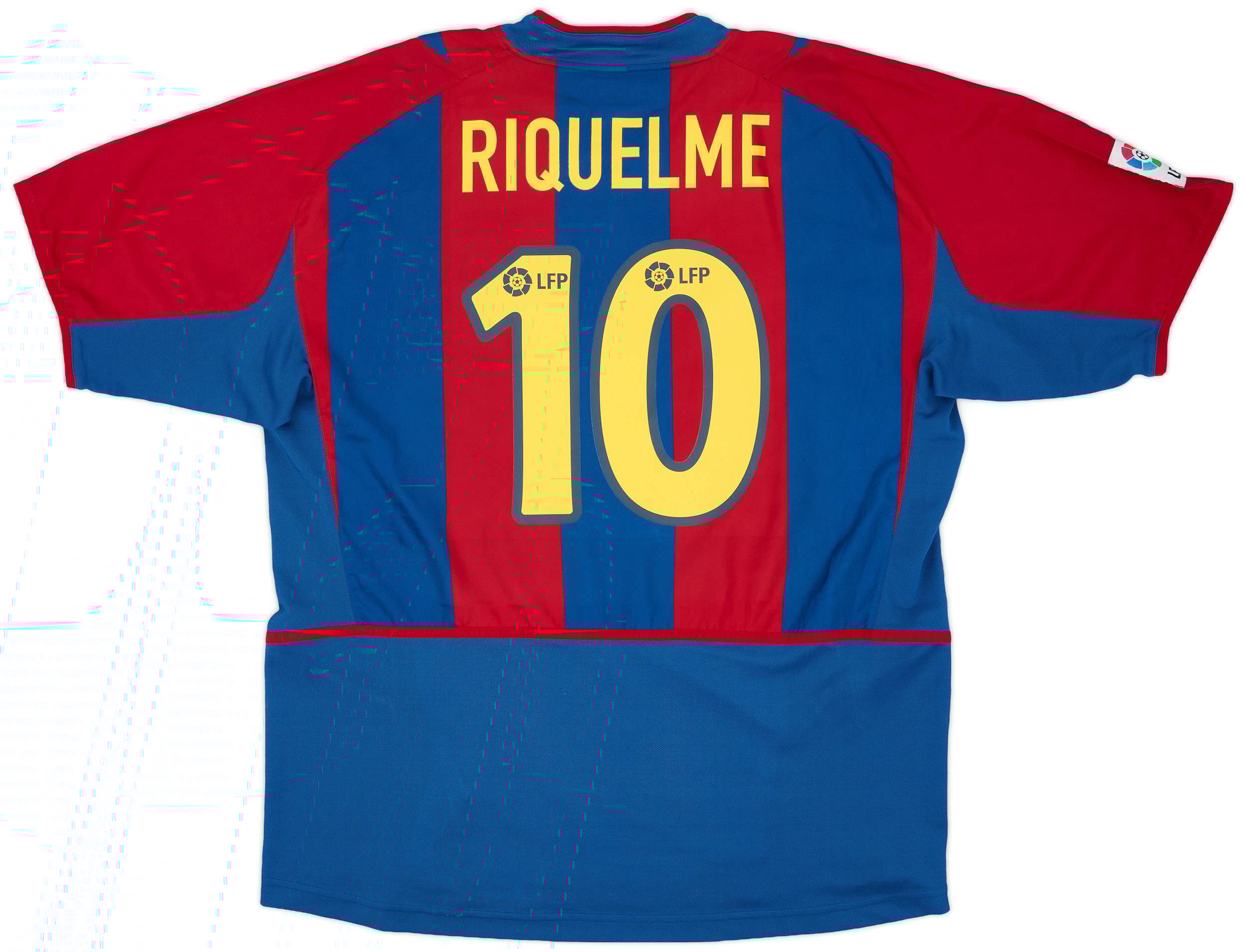2002-03 Barcelona Home Shirt Riqulme #10 - 9/10 - (XL)
