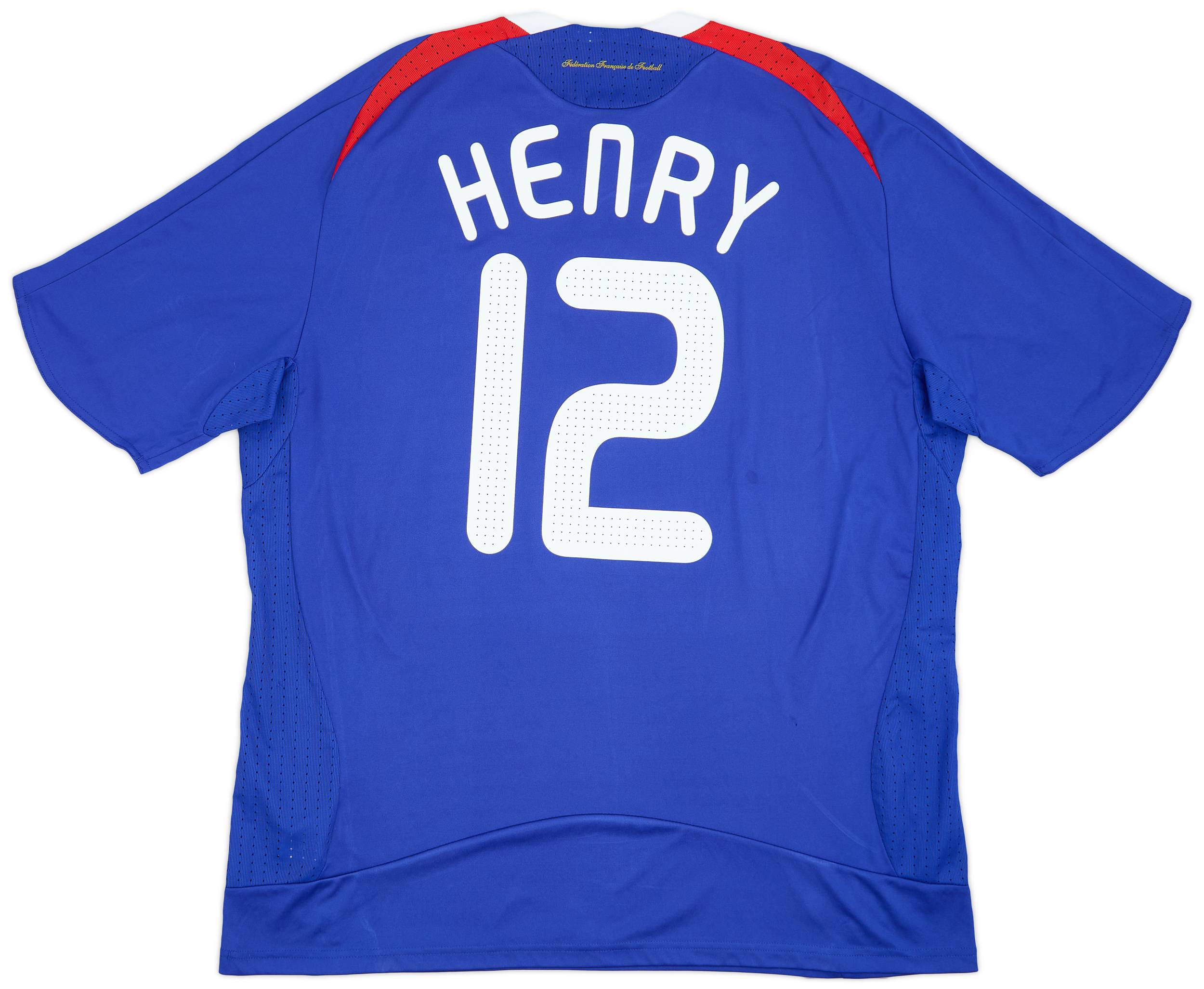 2007-08 France Home Shirt Henry #12 - 7/10 - (XL)